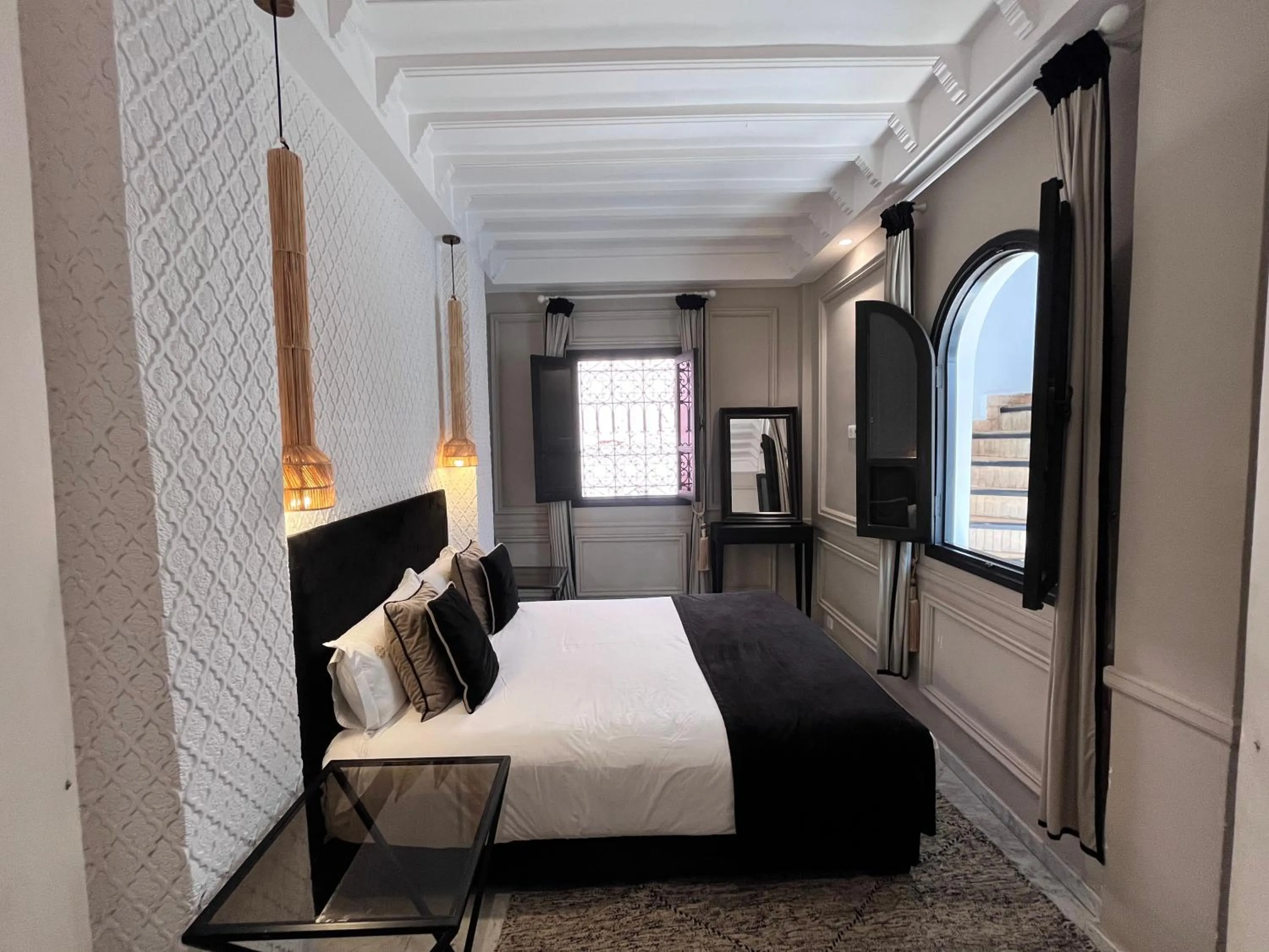 Bed in Riad Al Rimal & Spa