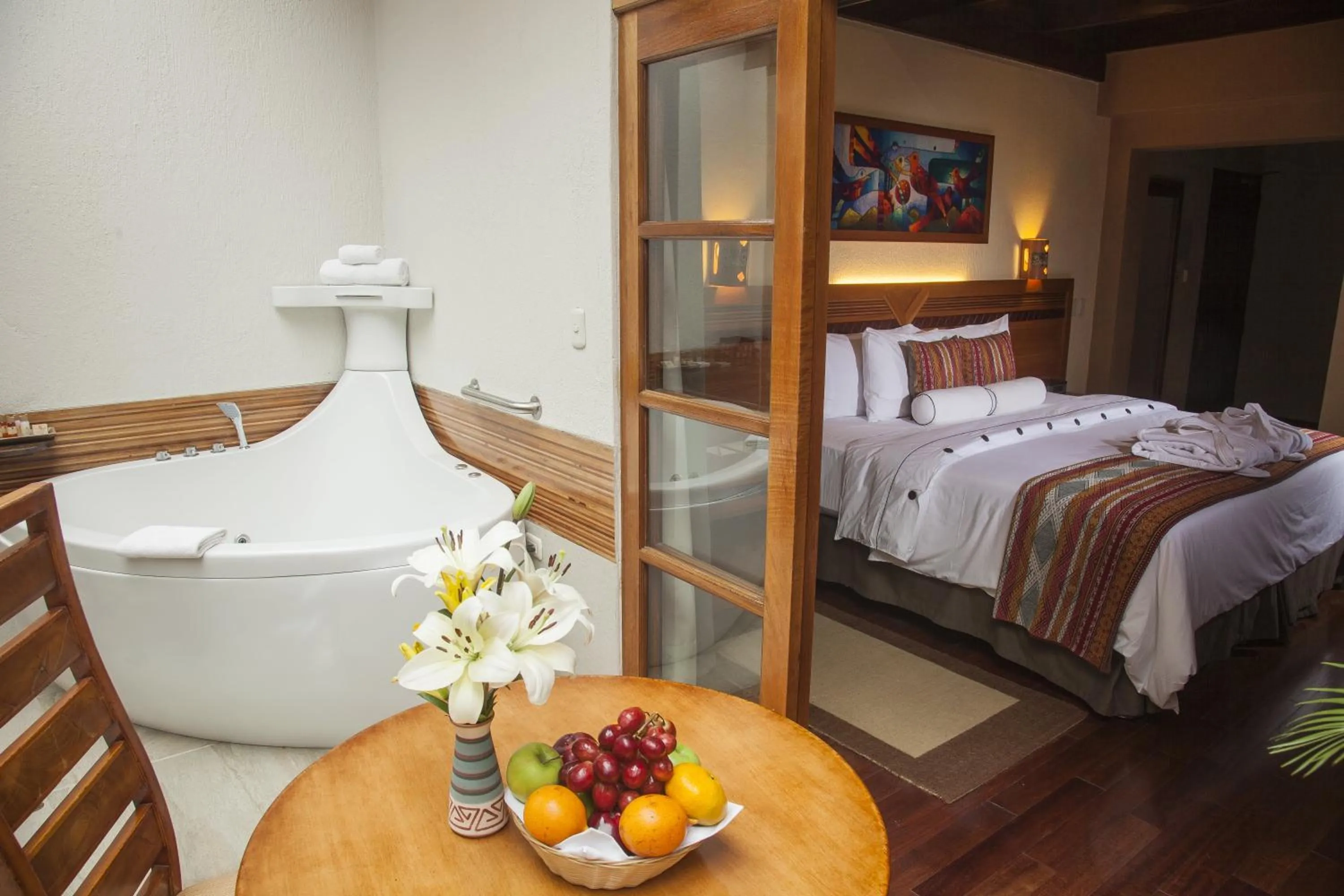 Balcony/Terrace, Bed in Casa del Sol Machupicchu