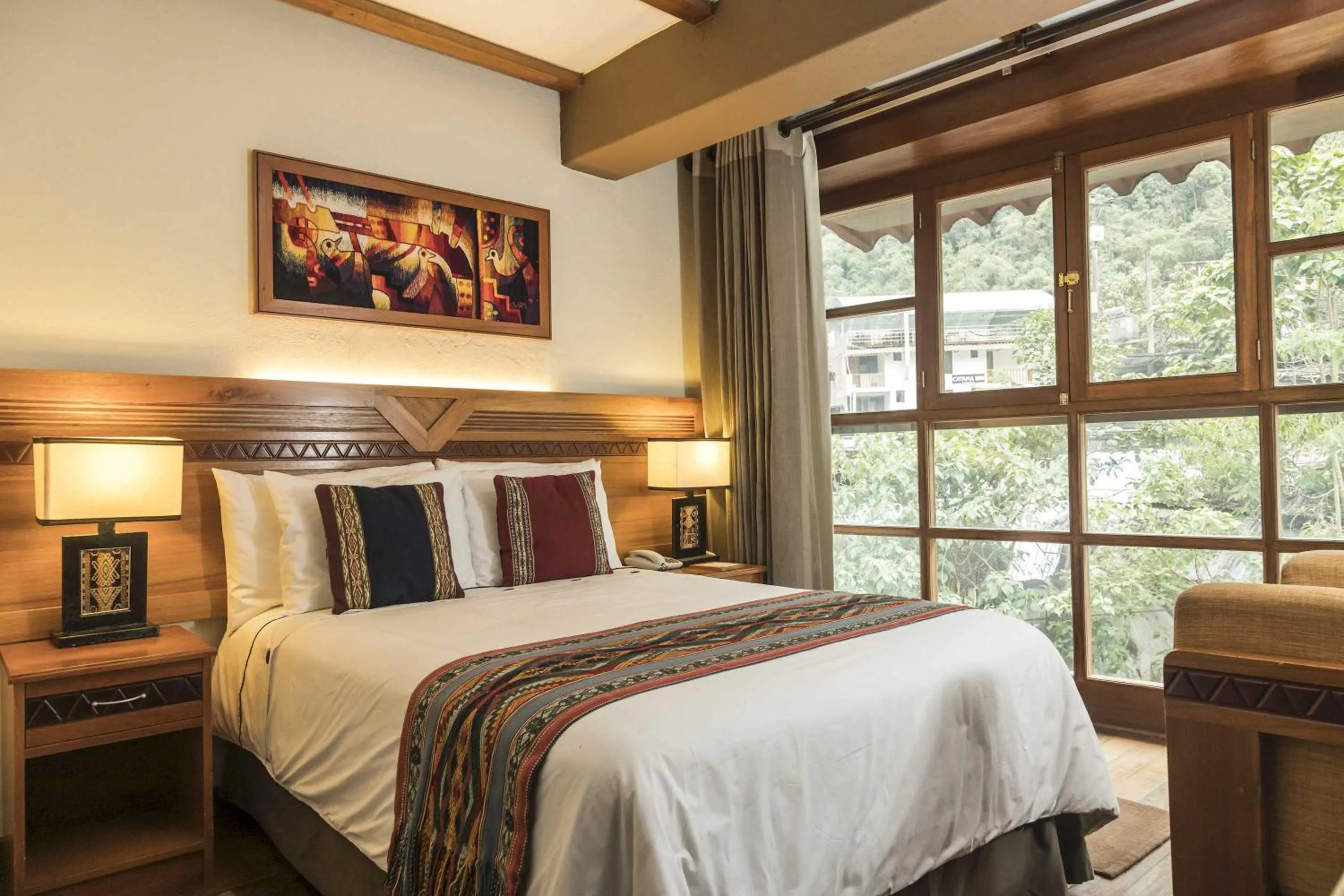 Mountain view, Bed in Casa del Sol Machupicchu