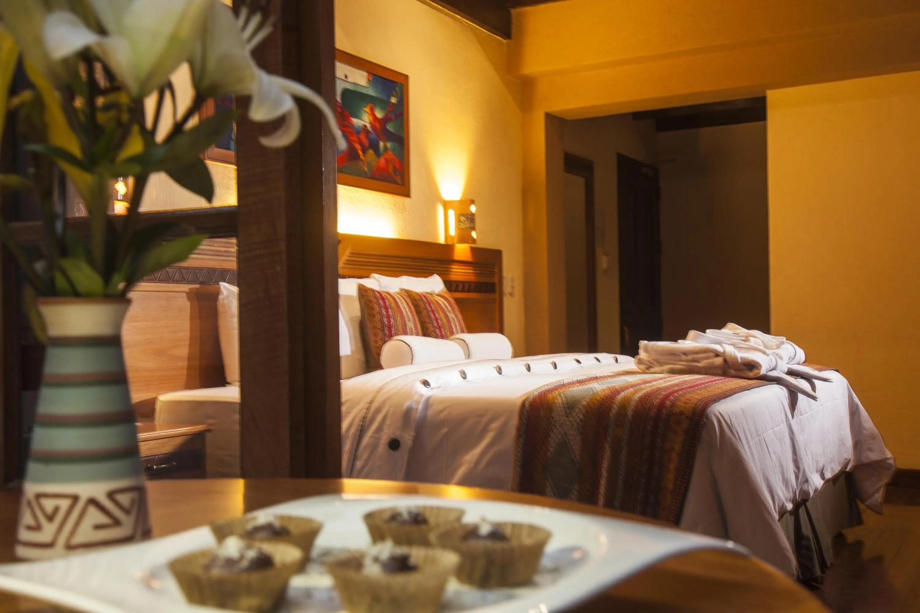 Balcony/Terrace, Bed in Casa del Sol Machupicchu