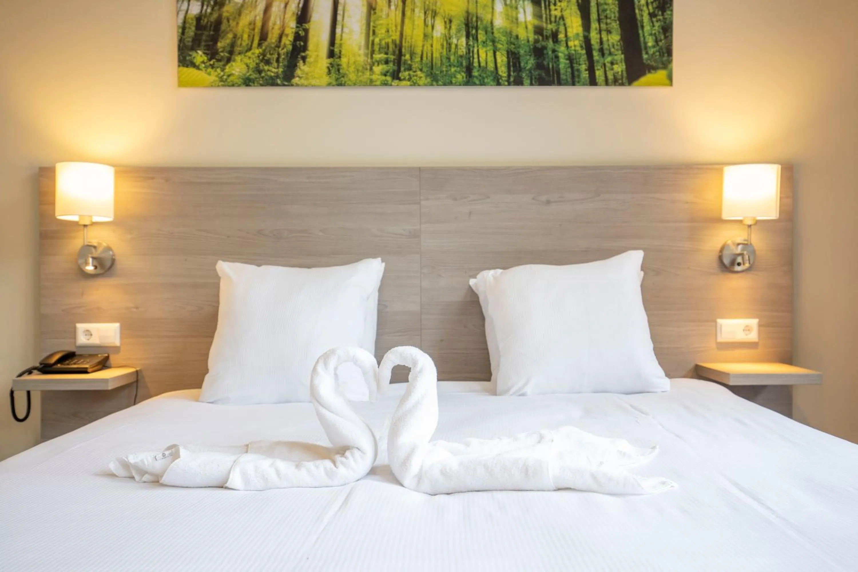 Bed in Fletcher Hotel Landgoed Huis te Eerbeek