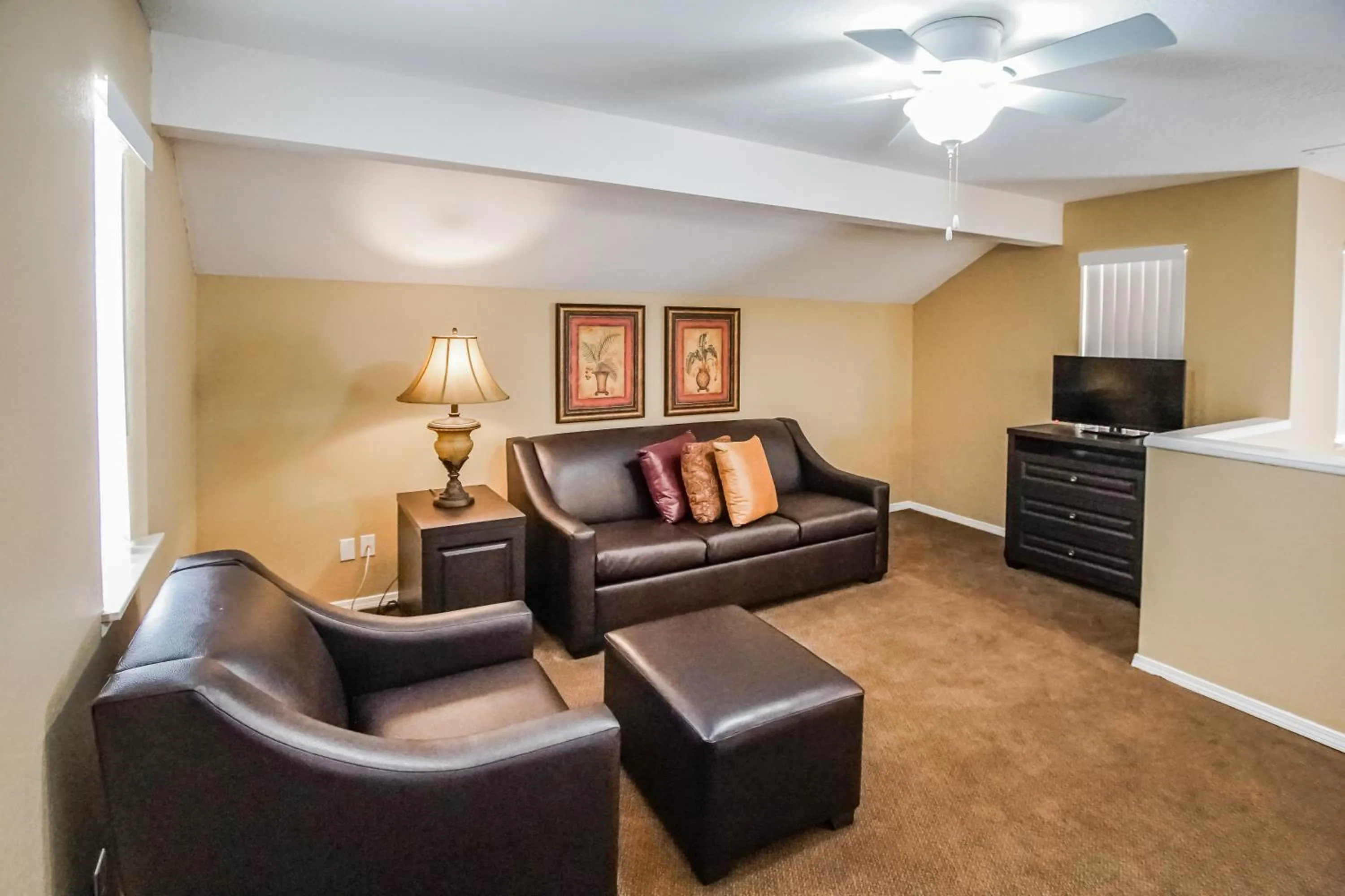 Seating area in The Townhouses