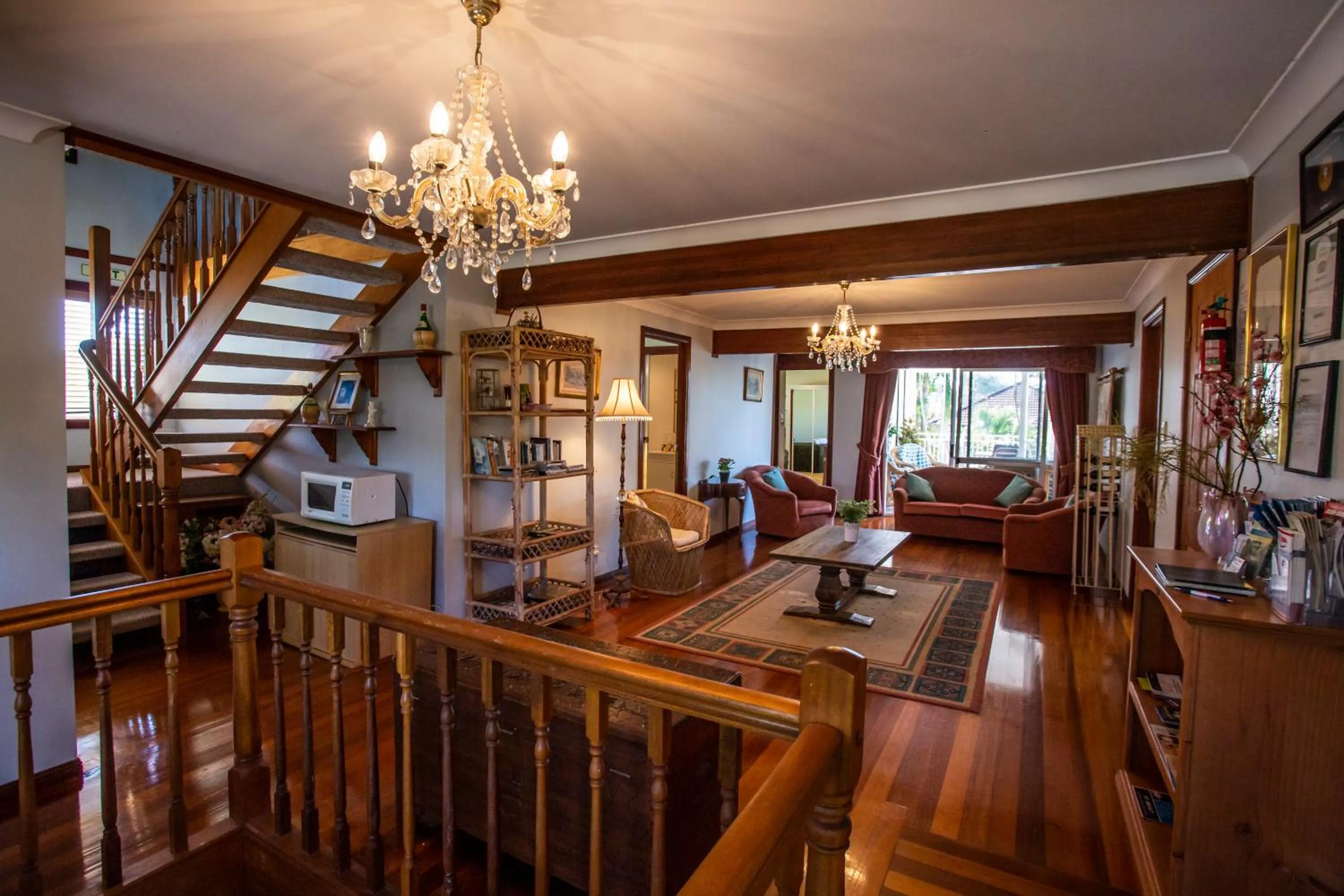 Seating area in Ainslie Manor Guest House