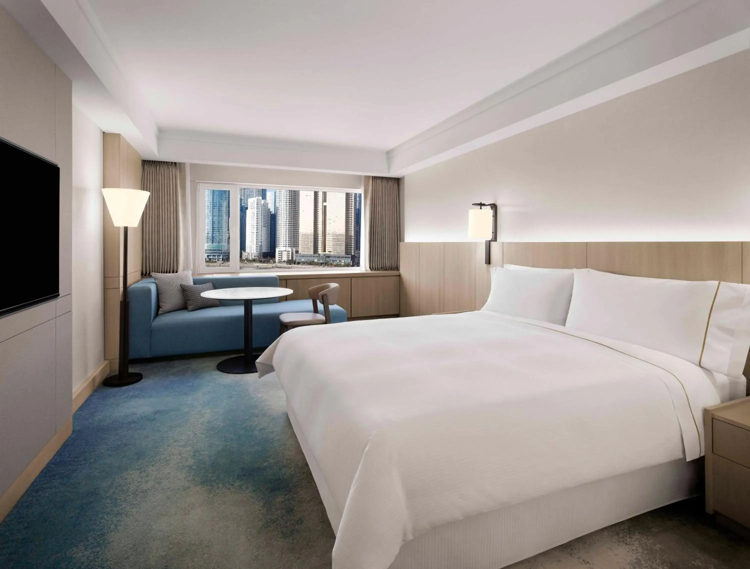 Executive Park King, Club lounge access, 1 King, Dongbaek Park view in The Westin Josun Busan Executive Park King, Club lounge access, 1 King, Dongbaek Park view in The Westin Josun Busan