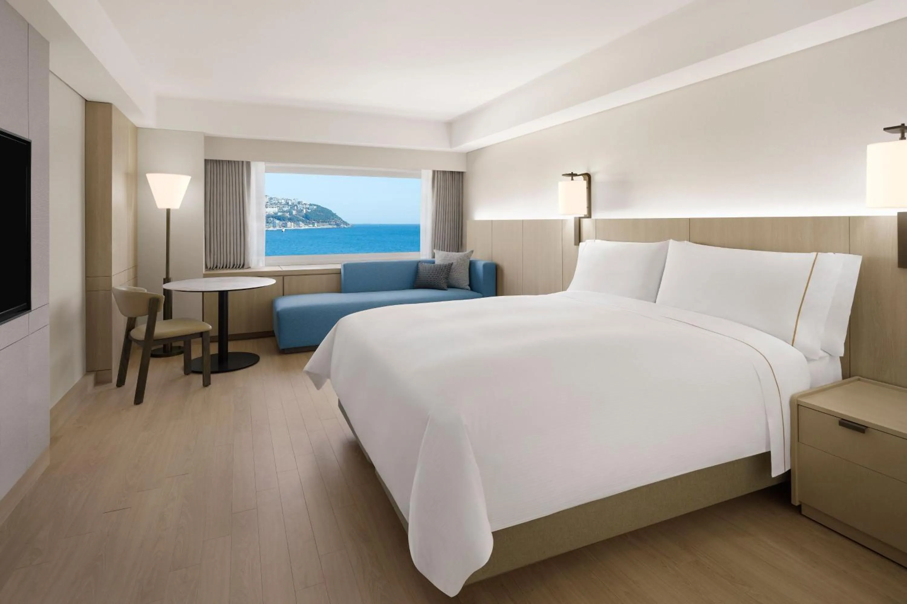 Beach, Bed in The Westin Josun Busan