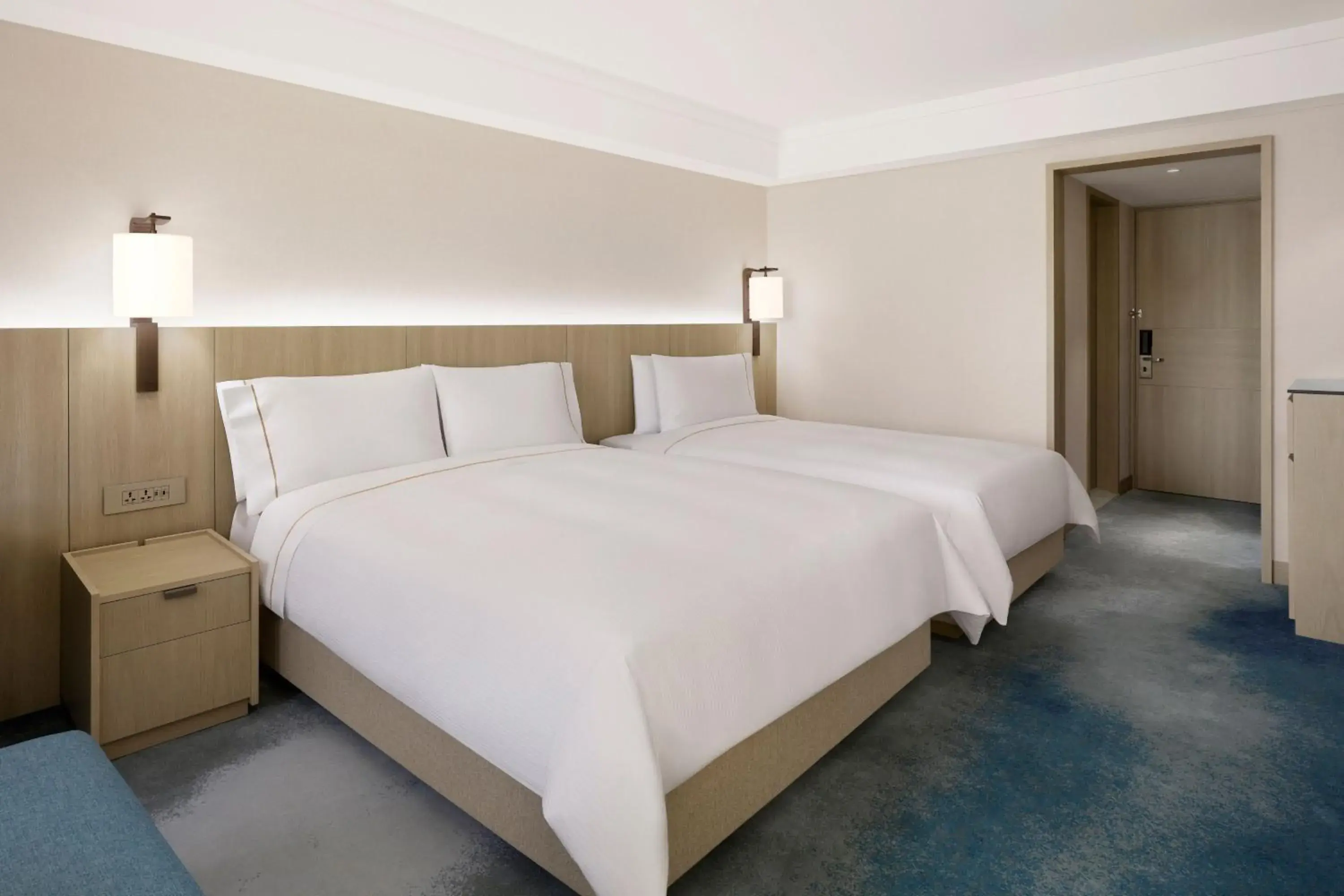 Executive Beach Family, Club lounge access, 1 Queen and 1 Twin, Haeundae Beach view in The Westin Josun Busan Executive Beach Family, Club lounge access, 1 Queen and 1 Twin, Haeundae Beach view in The Westin Josun Busan