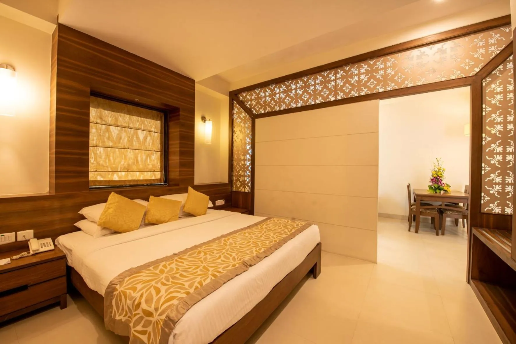 Bedroom, Bed in La-Paz Gardens Beacon Hotel - Vasco da Gama Goa