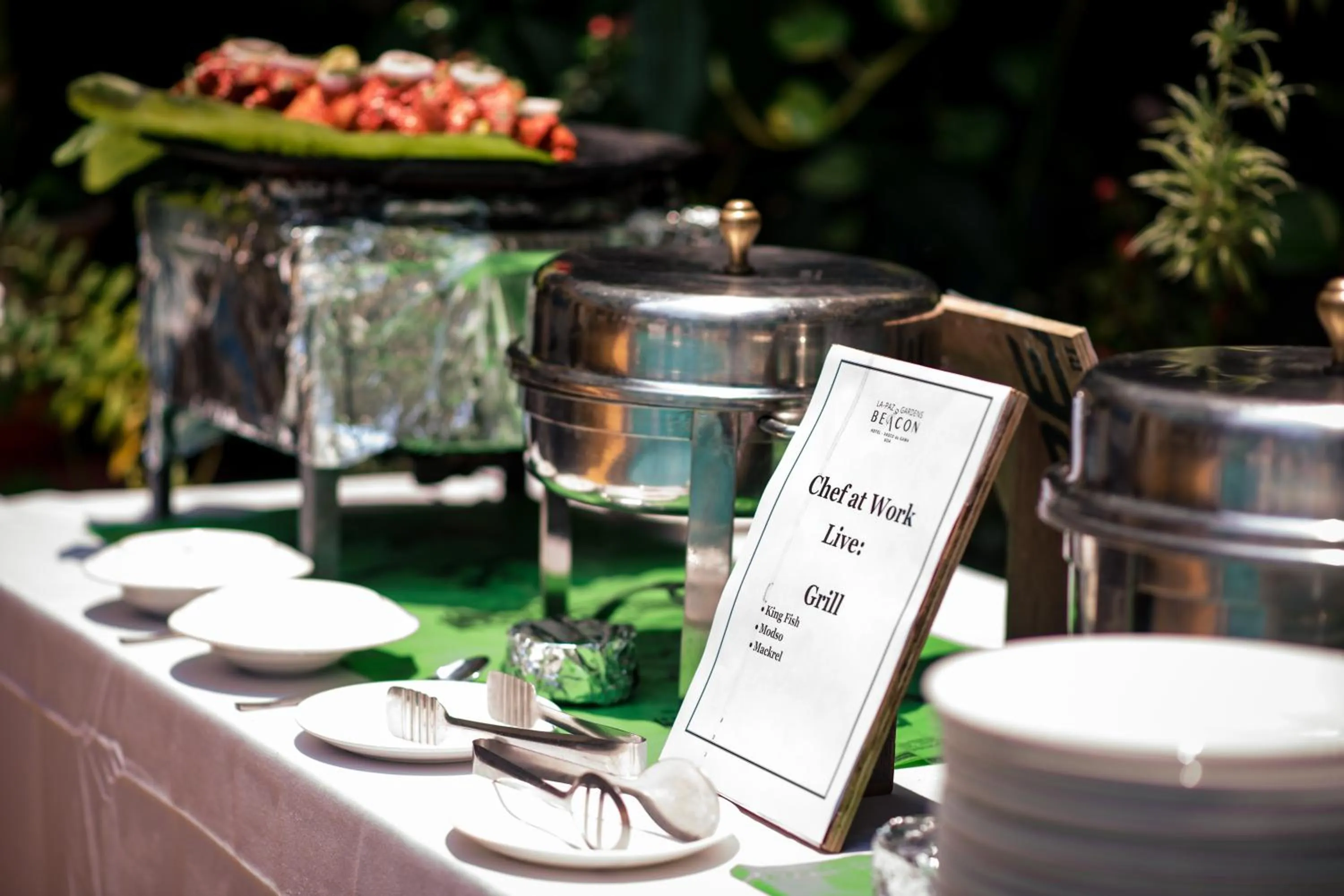 Food and drinks in La-Paz Gardens Beacon Hotel - Vasco da Gama Goa