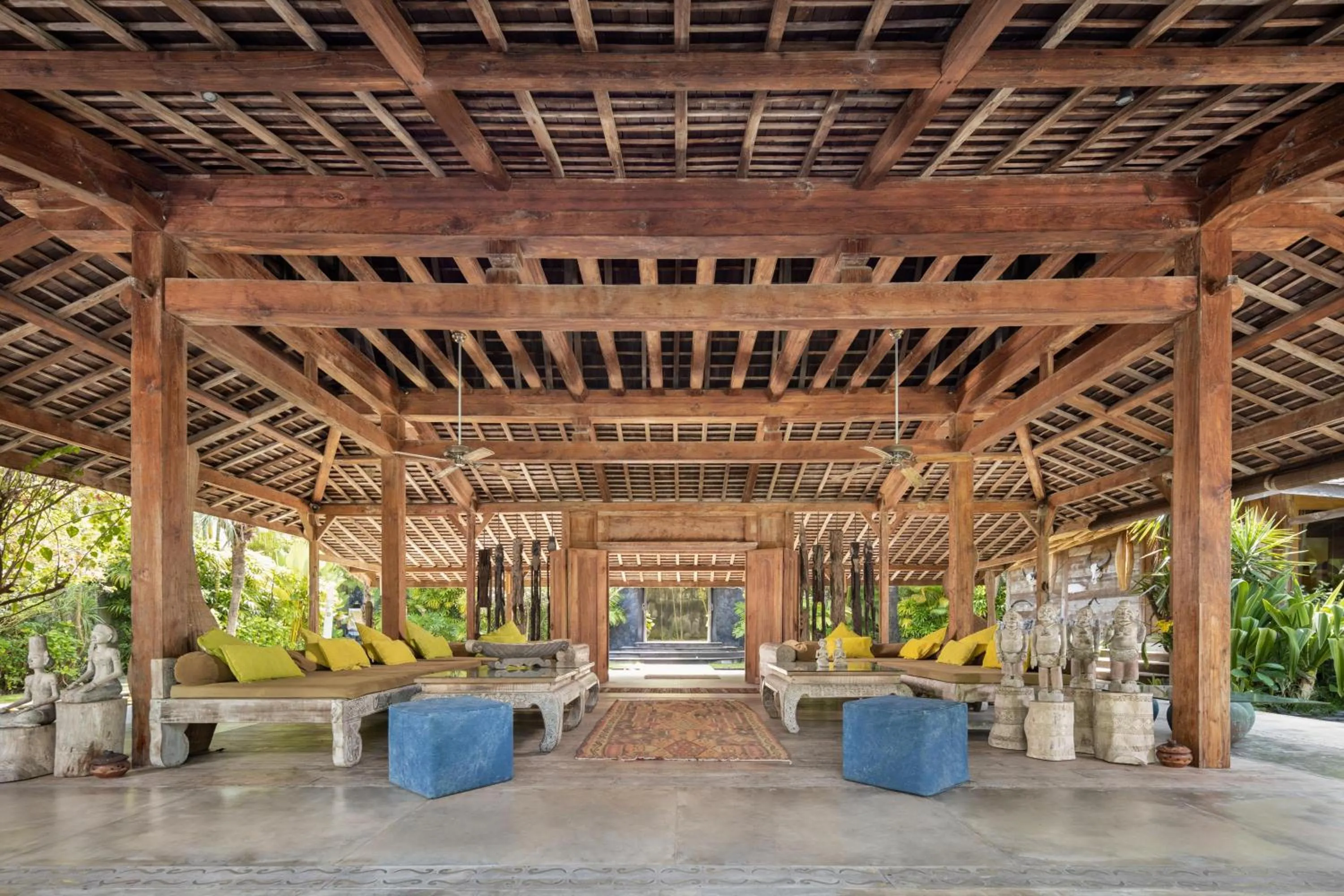 Living room in Blue Karma Village