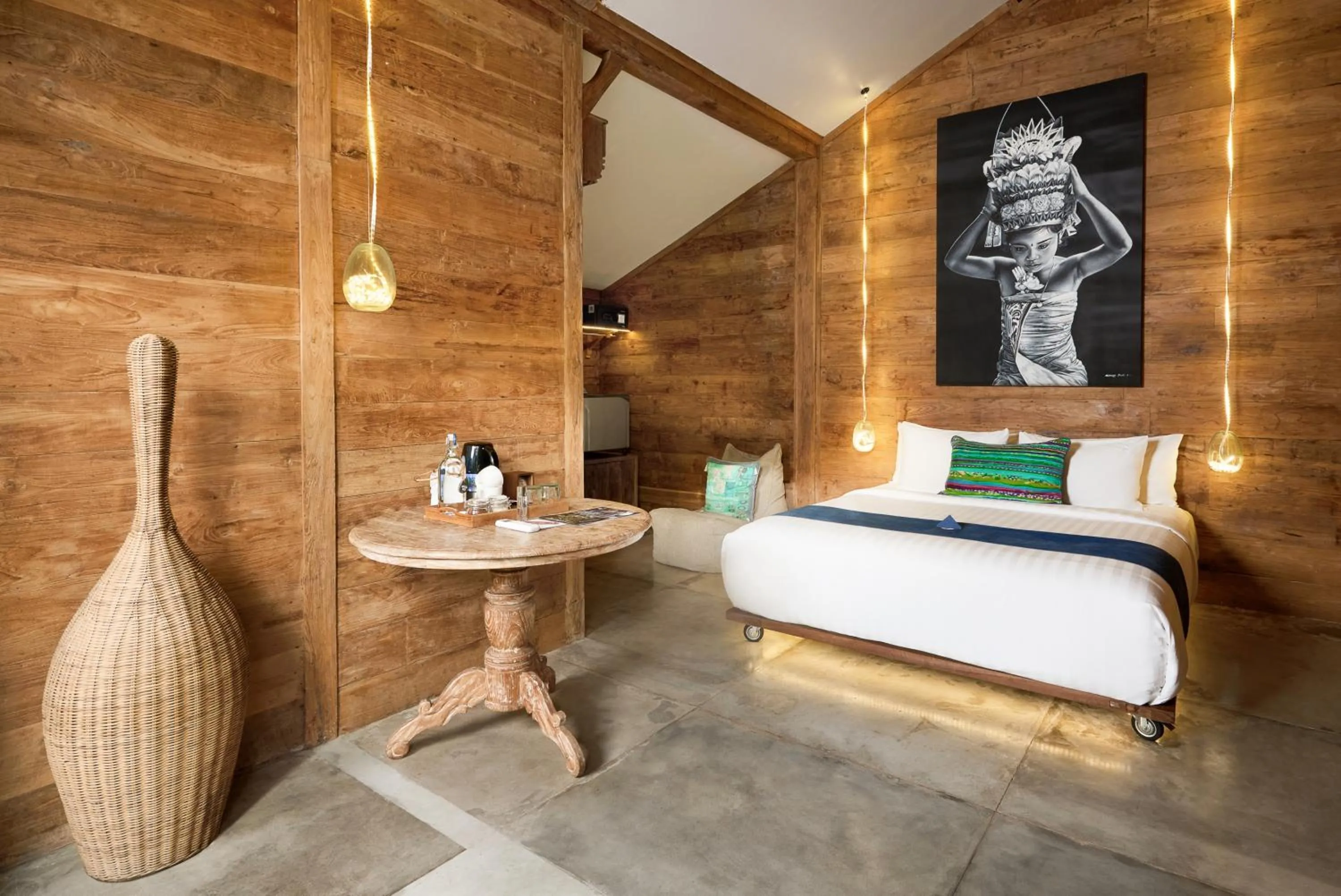 Bedroom, Bed in Blue Karma Village