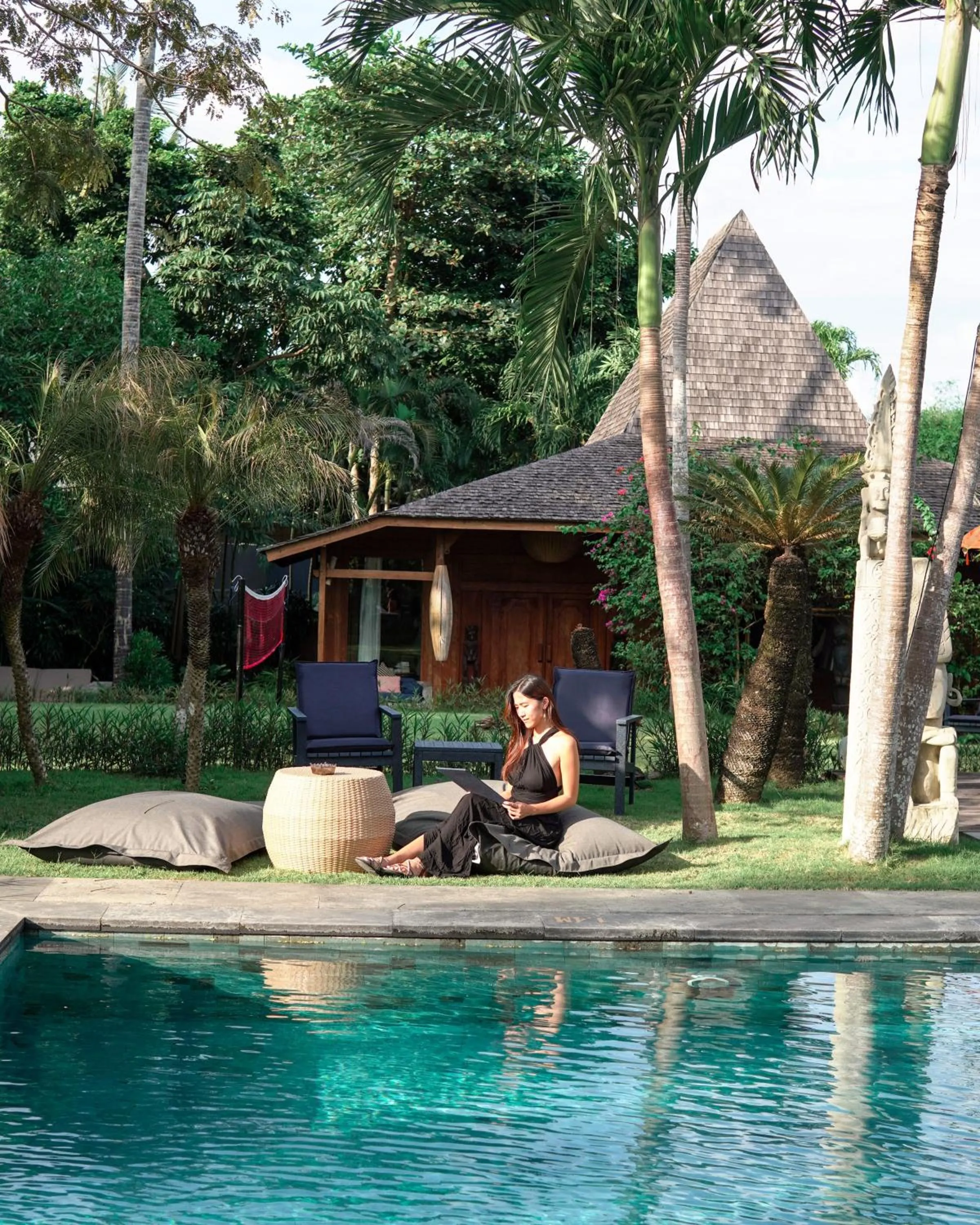 Swimming pool in Blue Karma Village