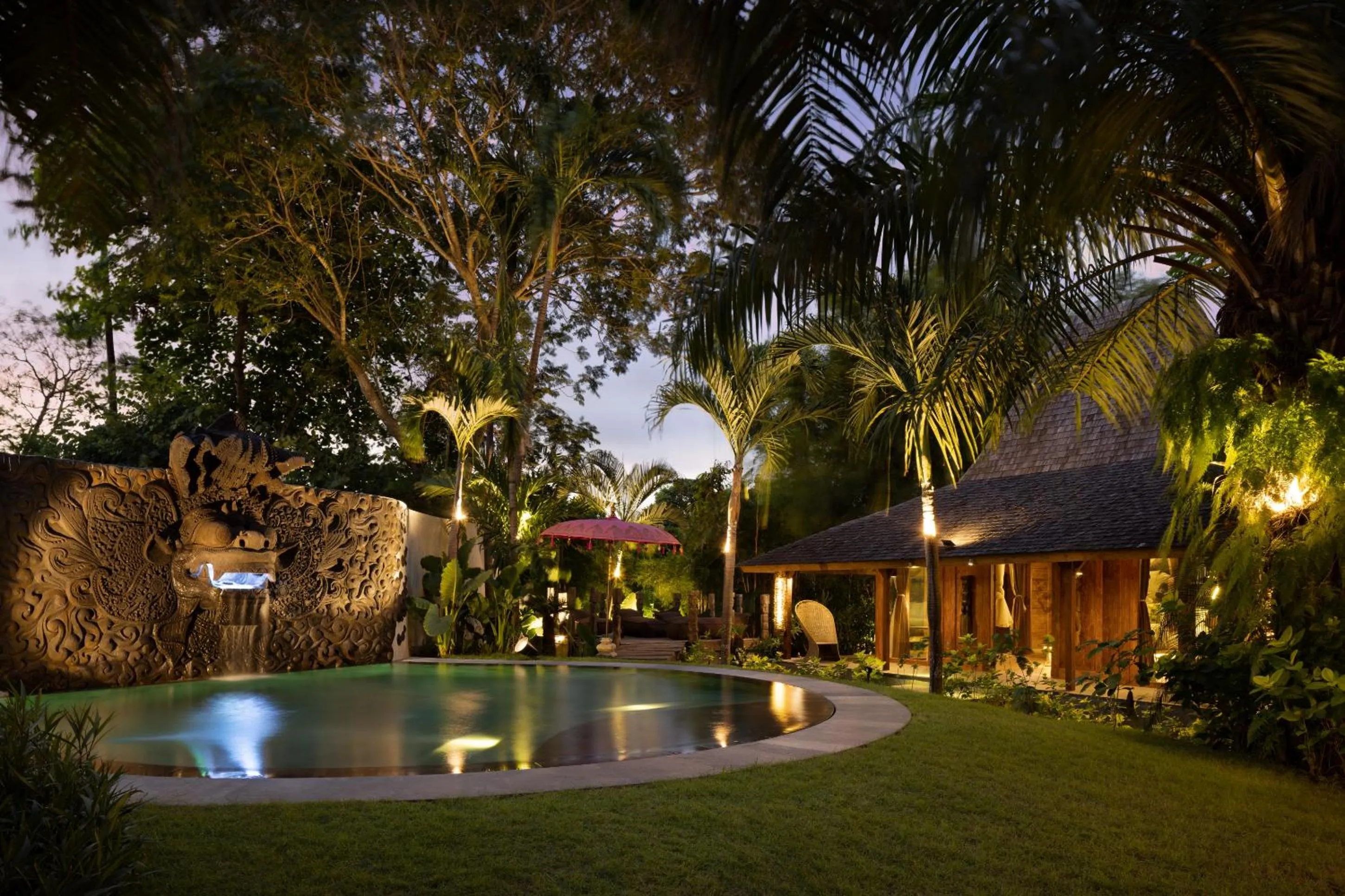 Swimming pool in Blue Karma Village