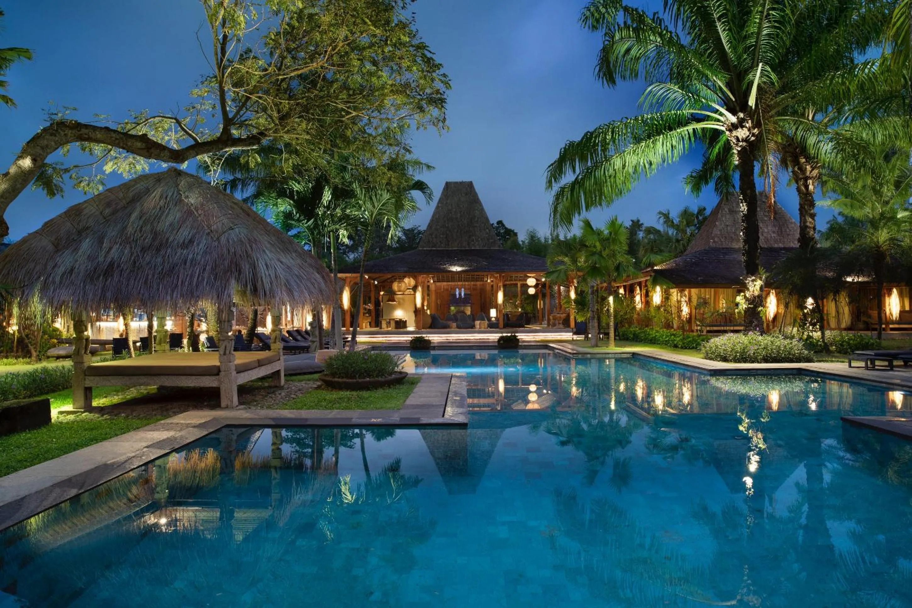 Swimming pool in Blue Karma Village