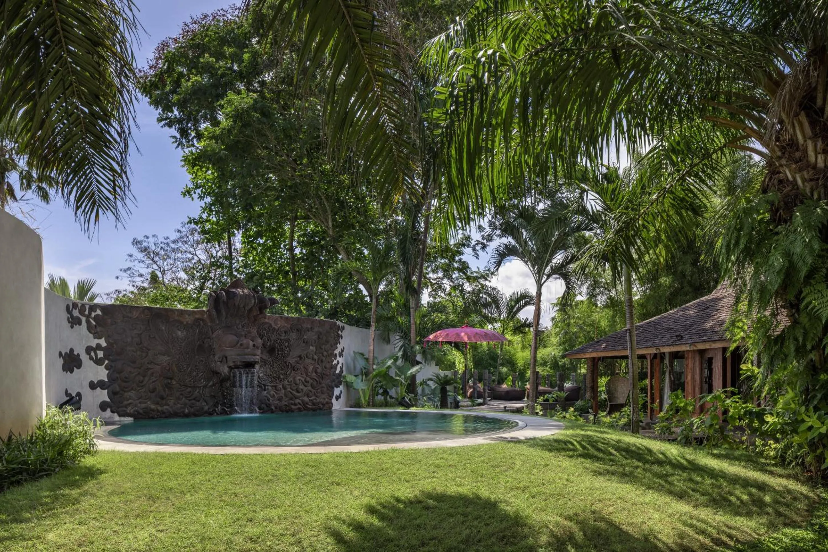 Swimming pool in Blue Karma Village