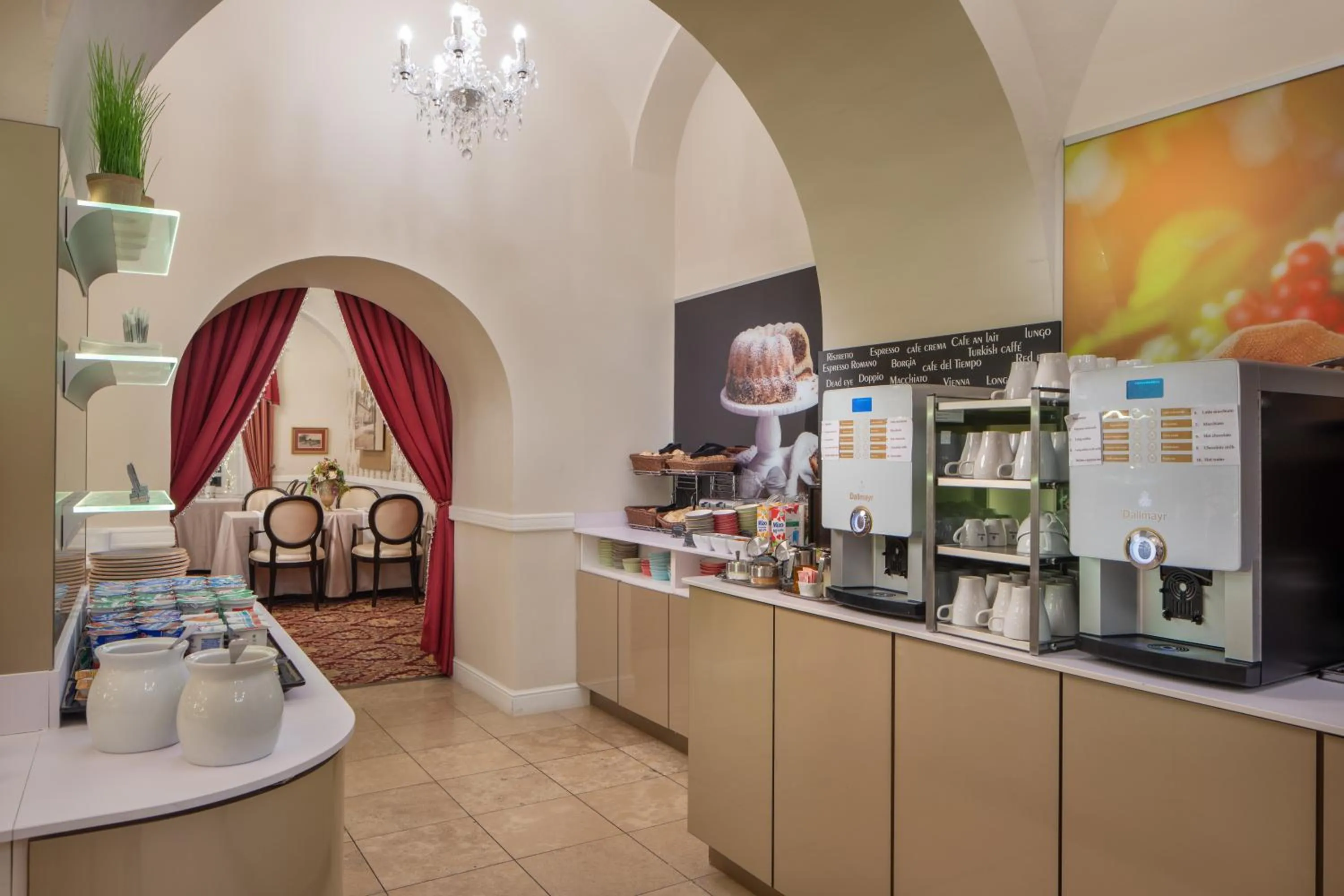 Buffet breakfast in Hotel Kristály Imperial