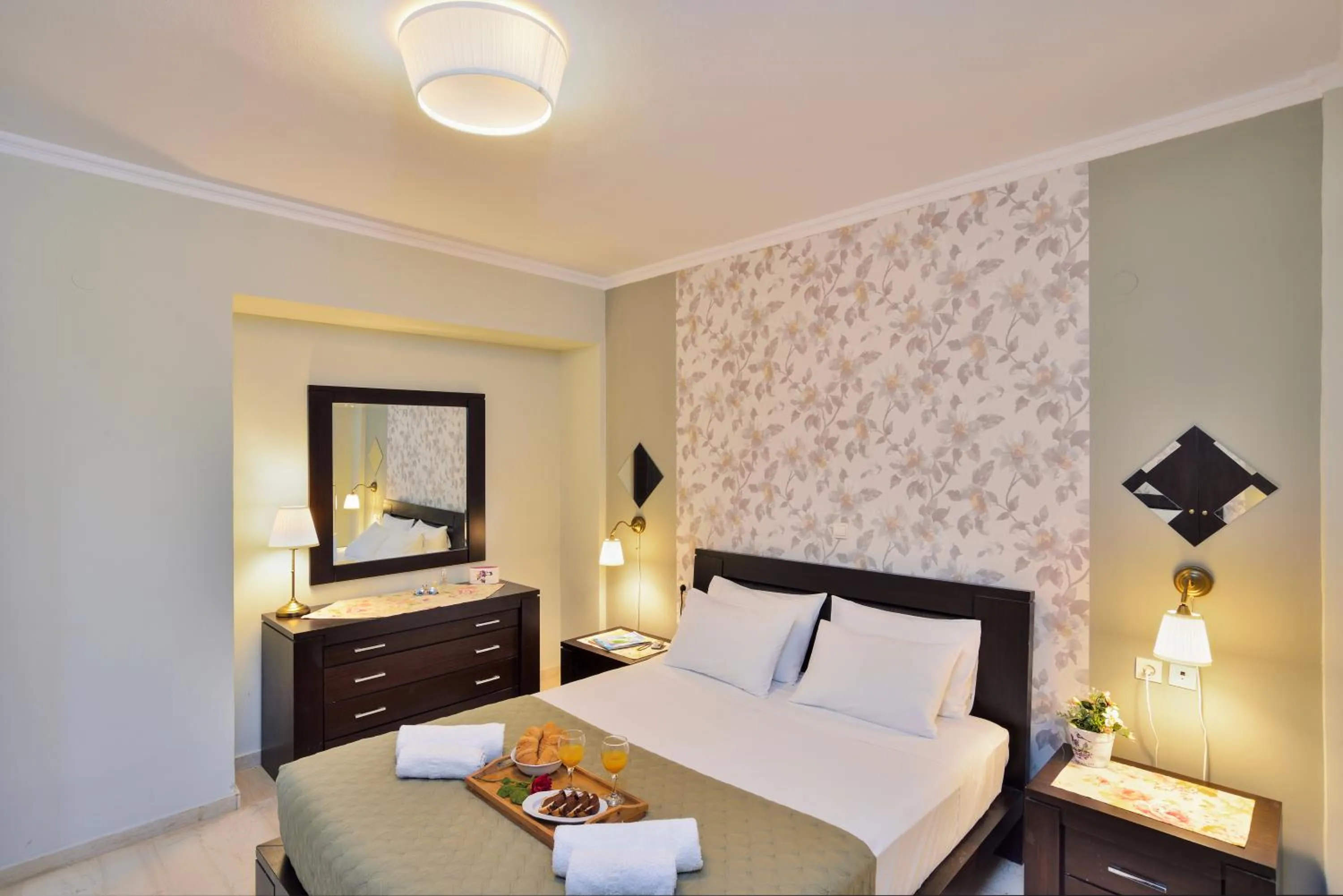 Bedroom, Bed in Poseidon Apartments