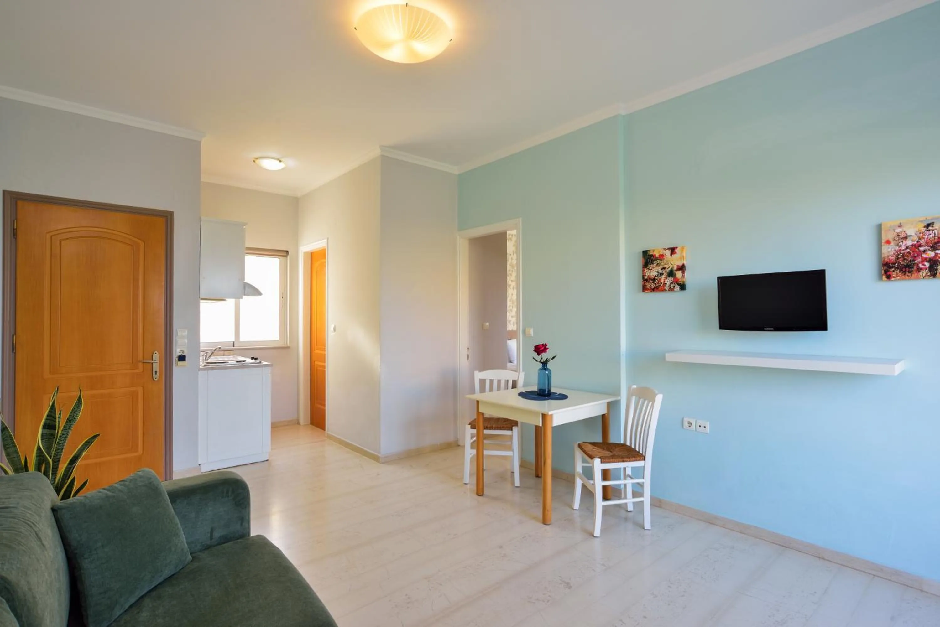 Kitchen or kitchenette in Poseidon Apartments