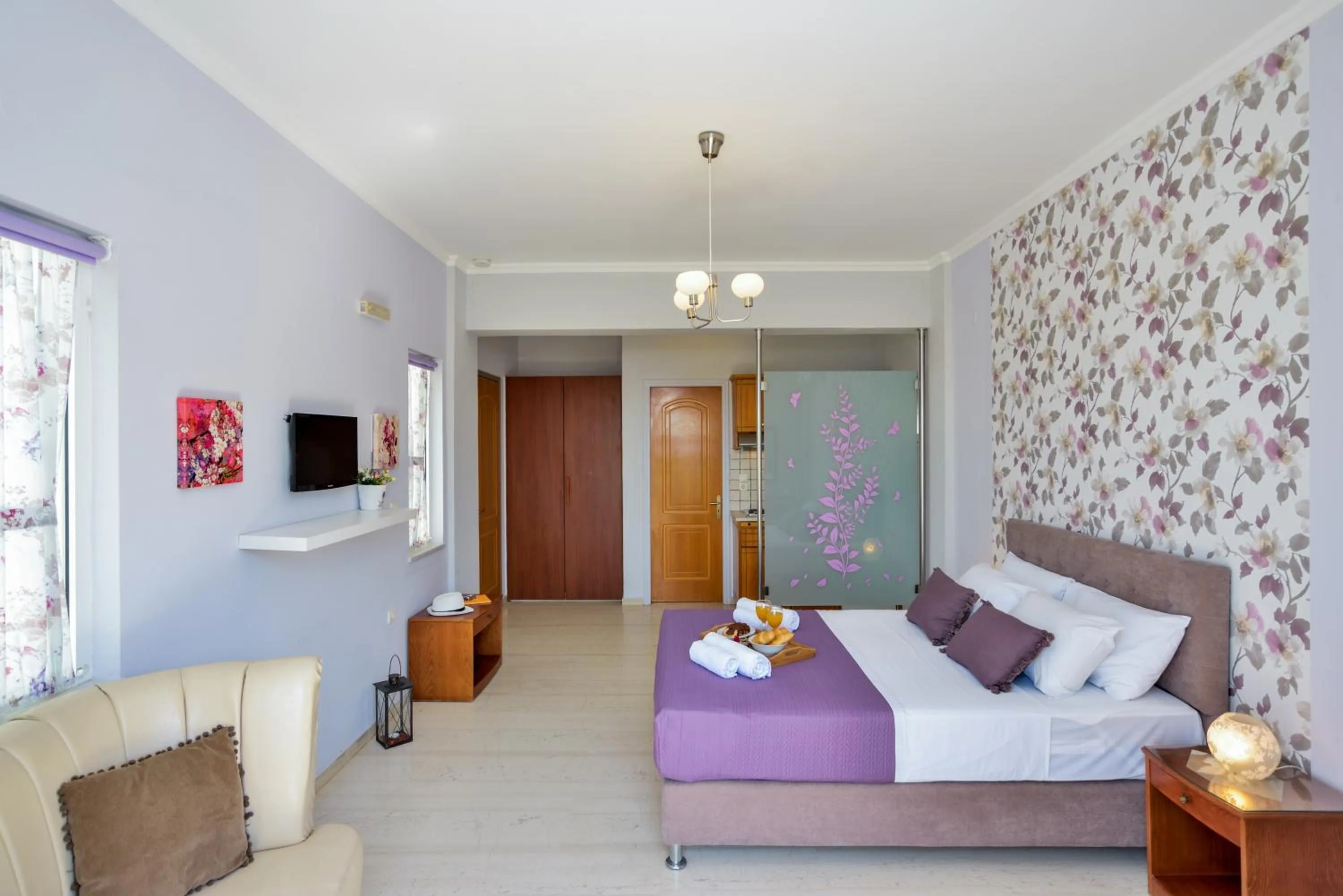 Photo of the whole room, Bed in Poseidon Apartments