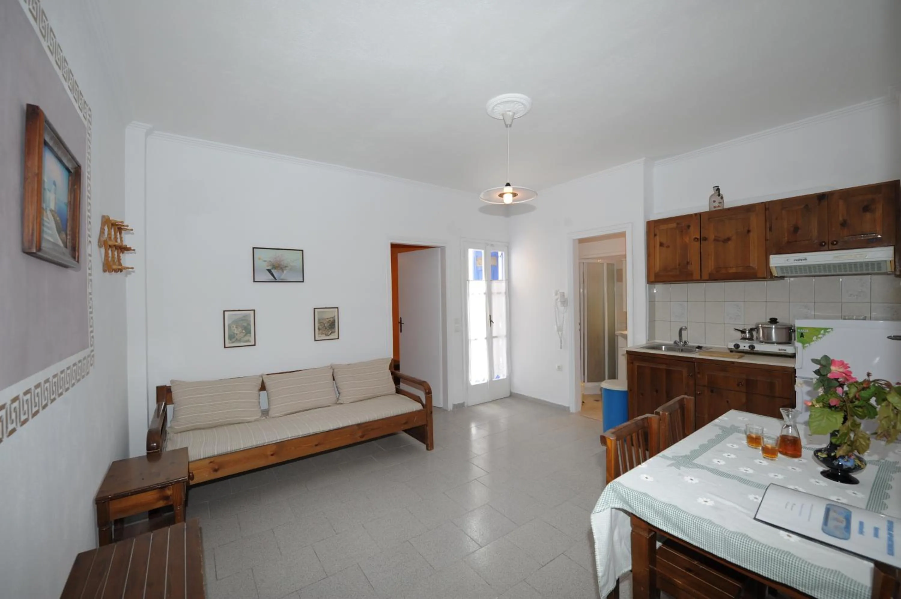 Kitchen or kitchenette in Orfeas Apartments