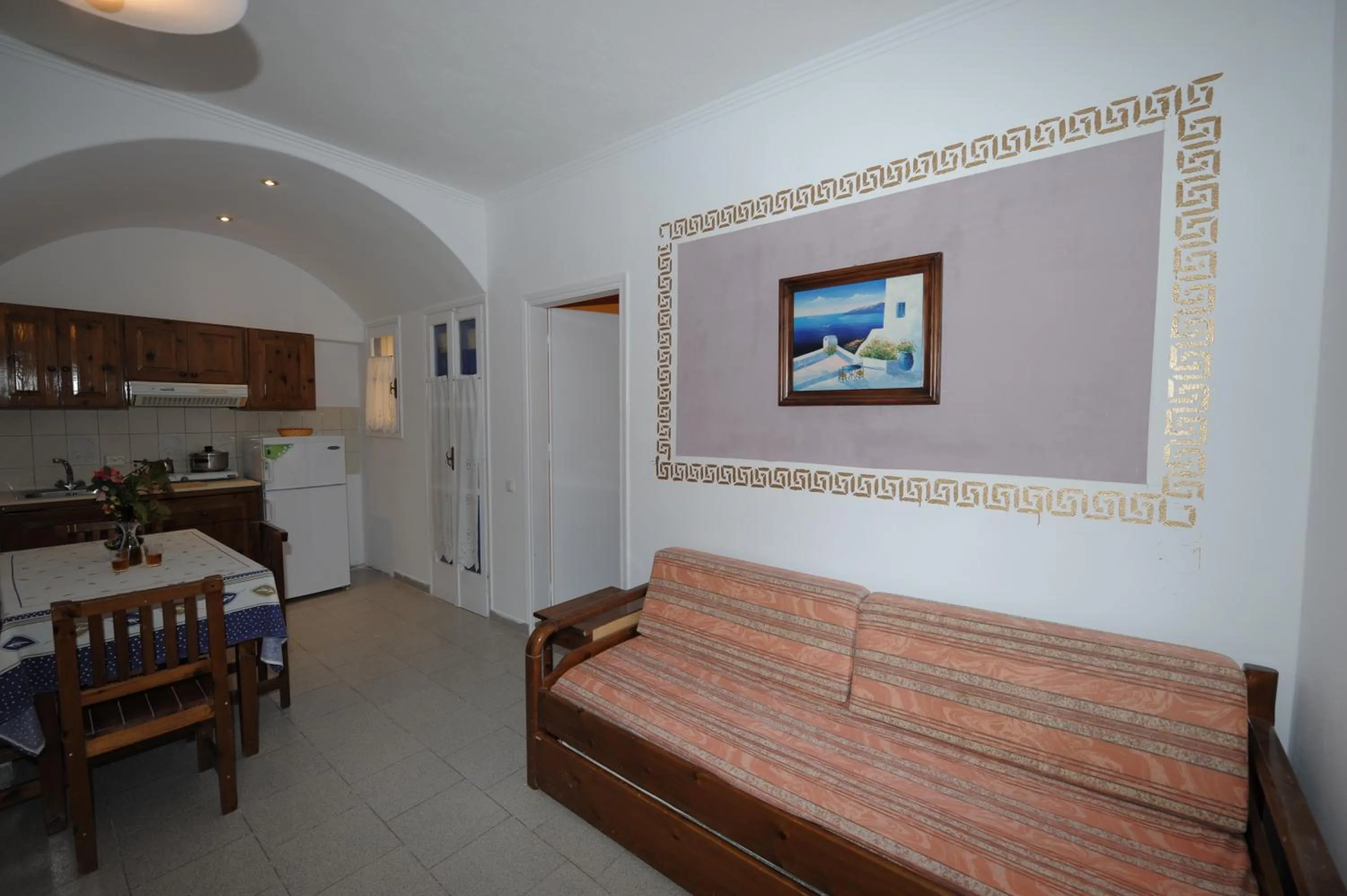 Seating area in Orfeas Apartments