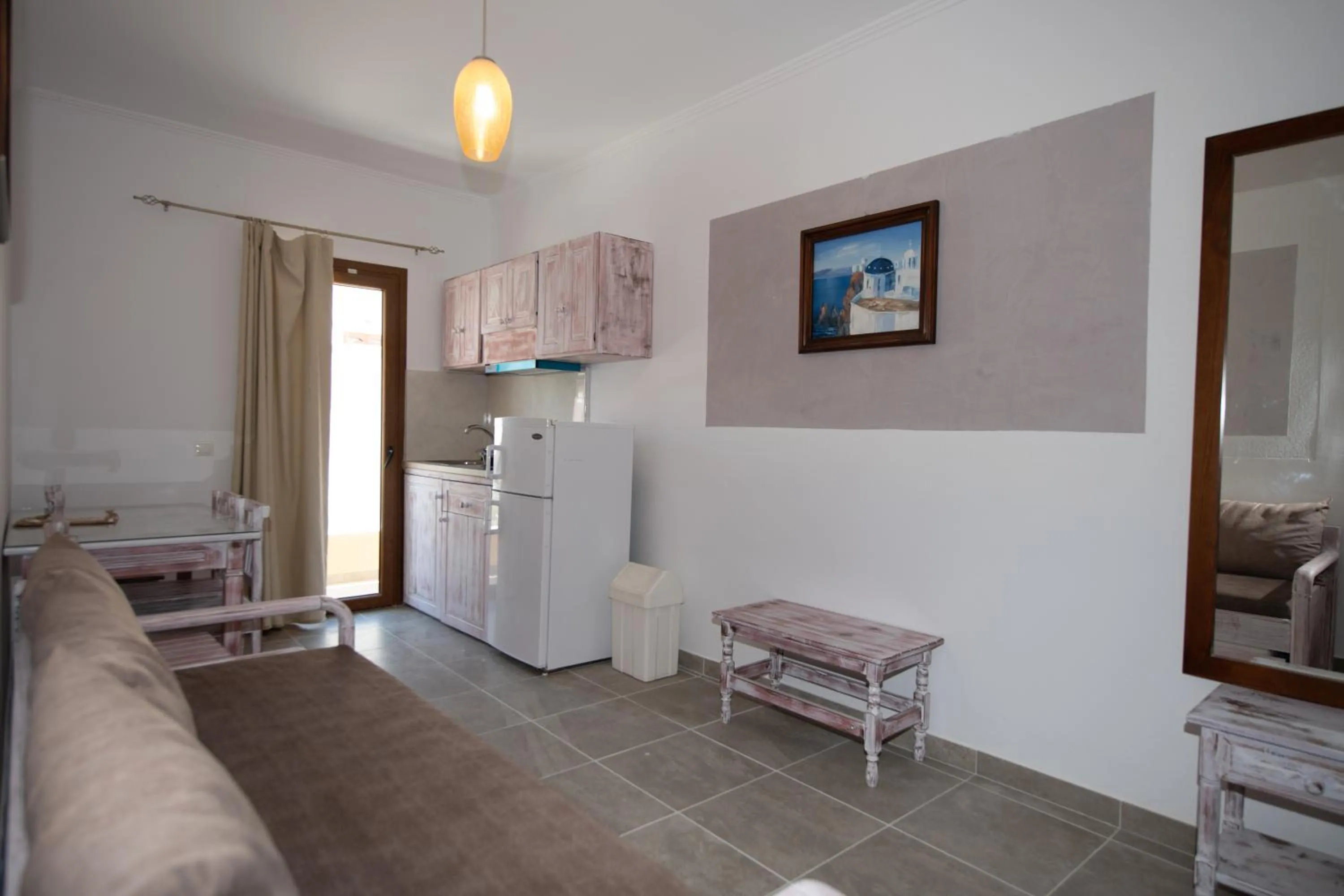 Living room in Orfeas Apartments