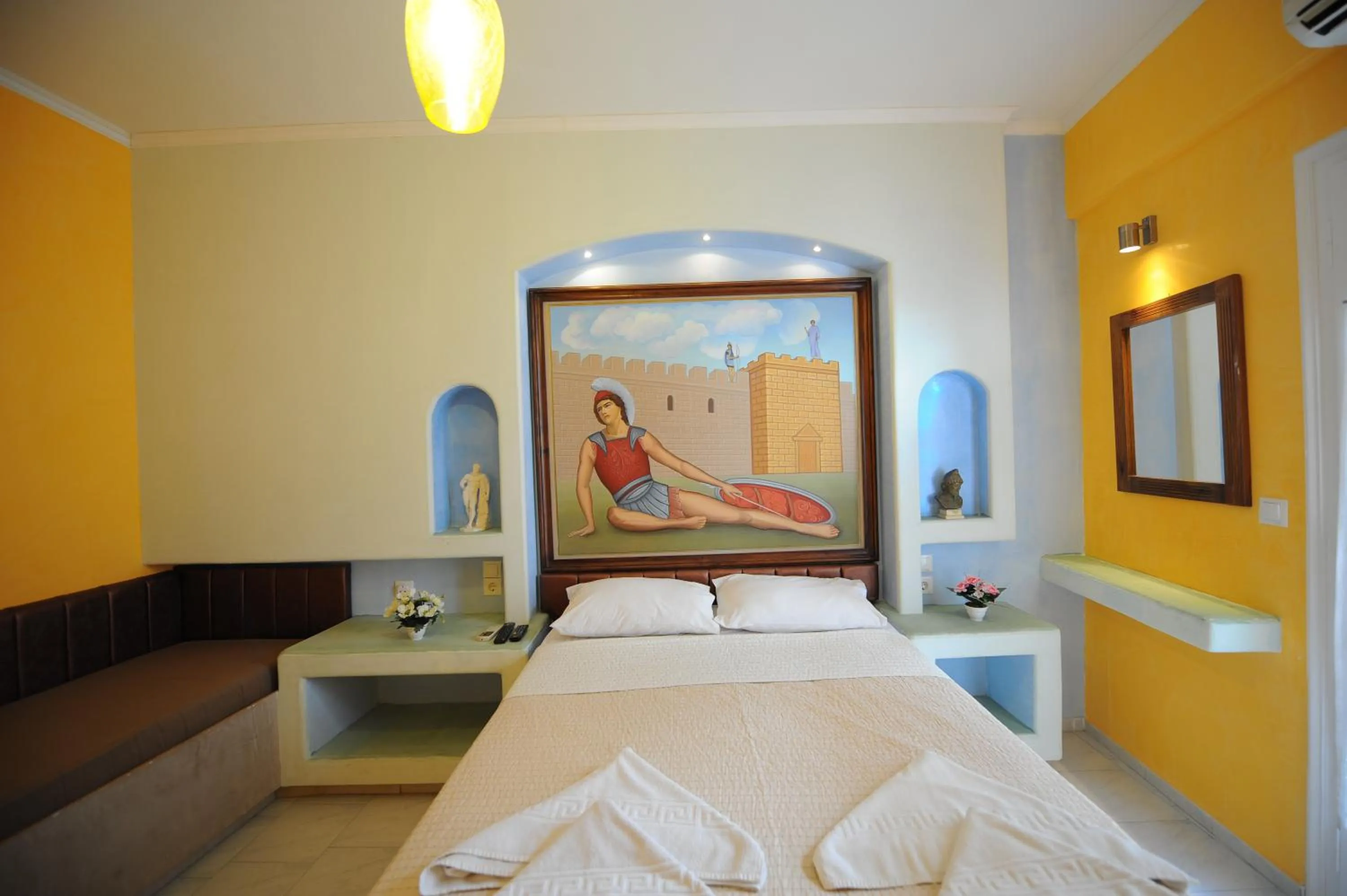 Bedroom, Bed in Orfeas Apartments