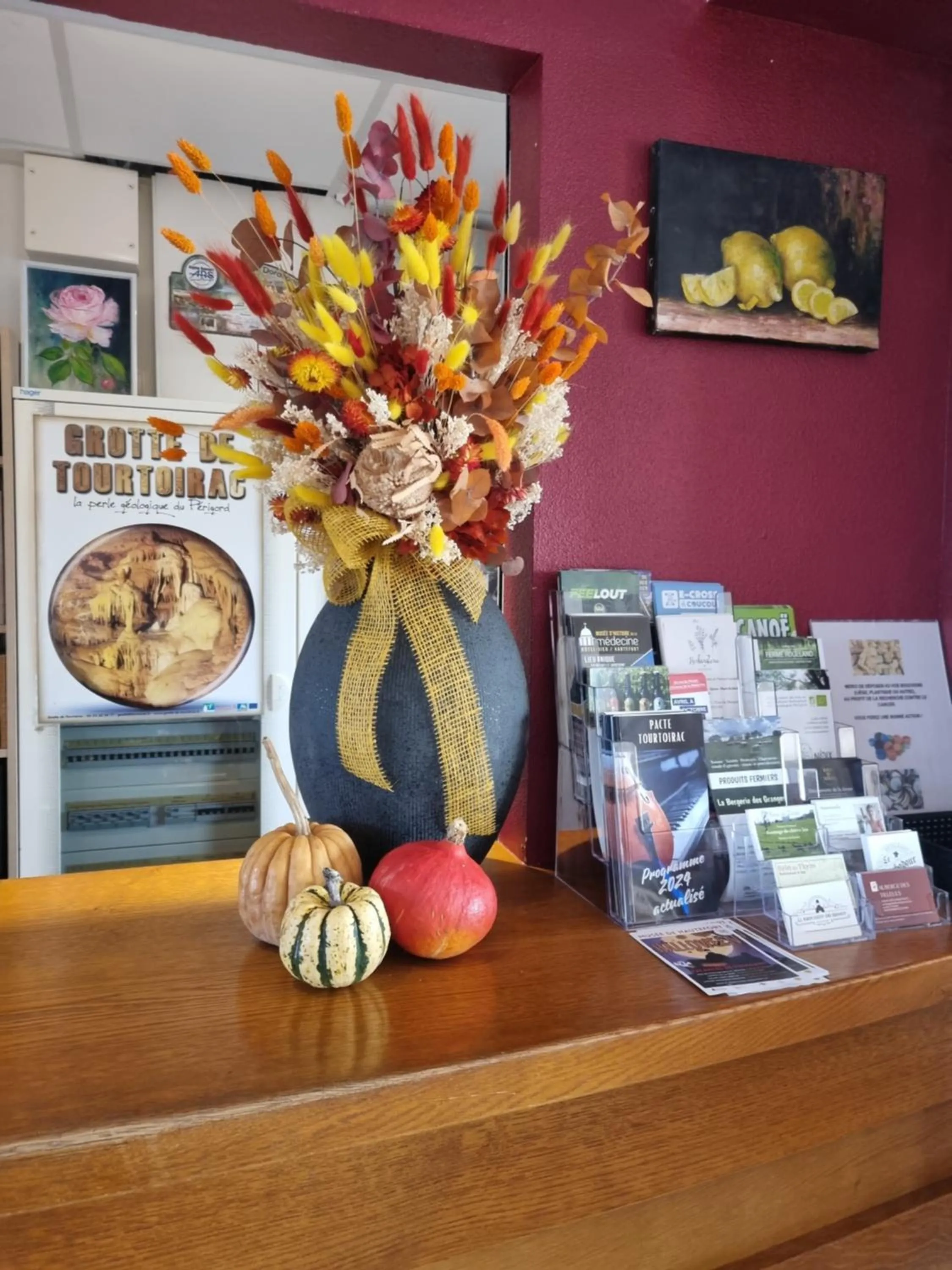 Lobby or reception in Au Périgord Noir