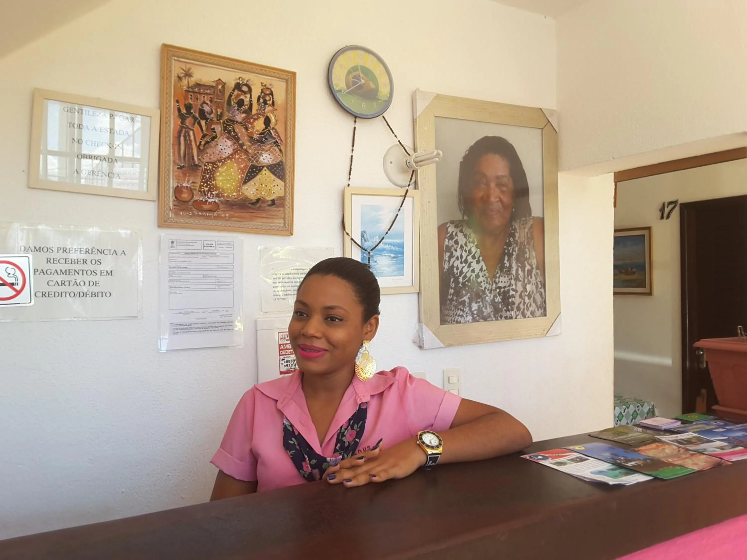 Lobby or reception in Pousada Tia Helena