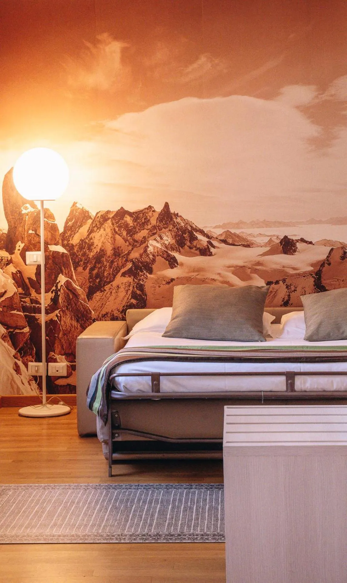 Bed in HB Aosta Hotel & Balcony SPA