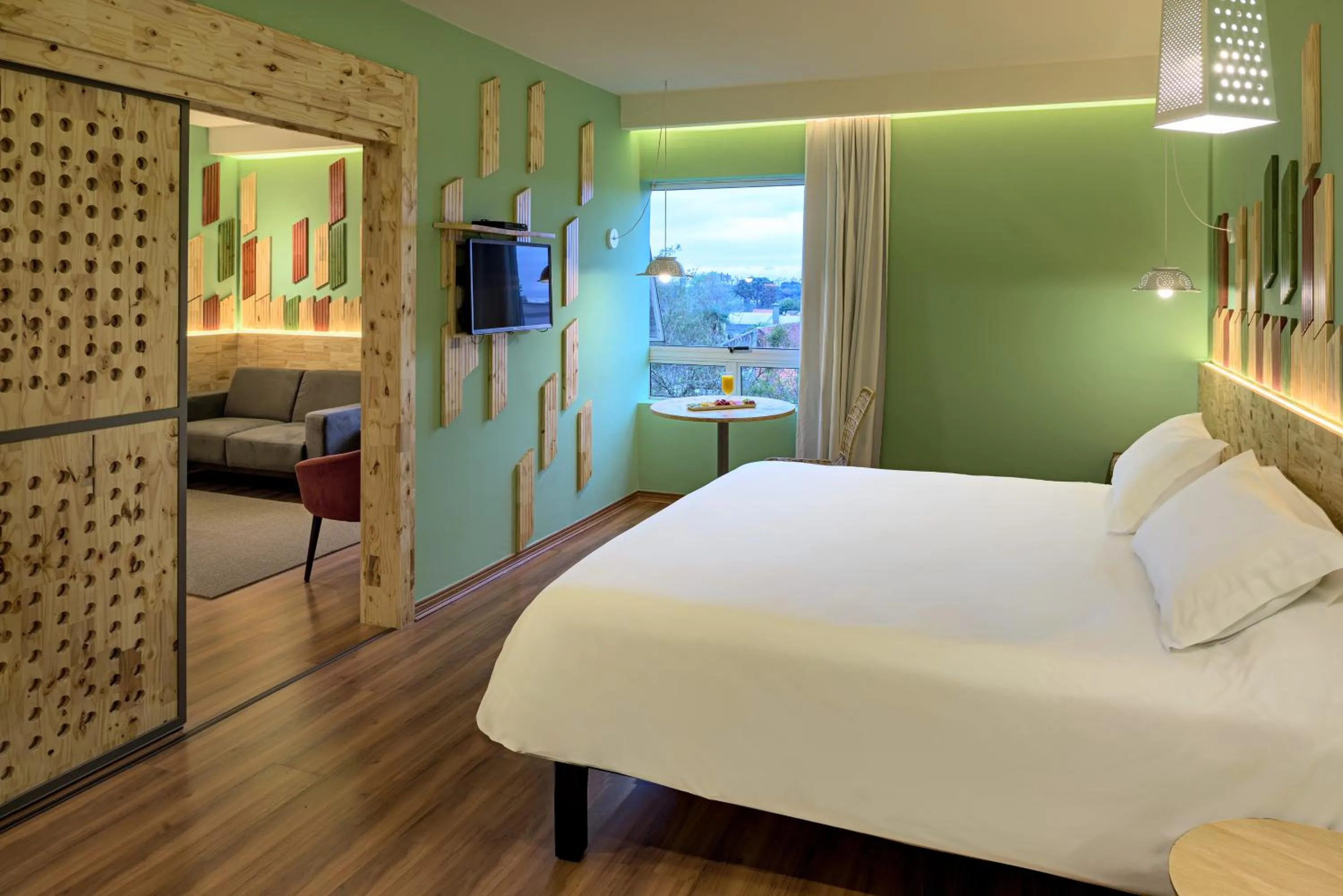 Bedroom, Bed in Hotel Nacional Inn Curitiba Santa Felicidade