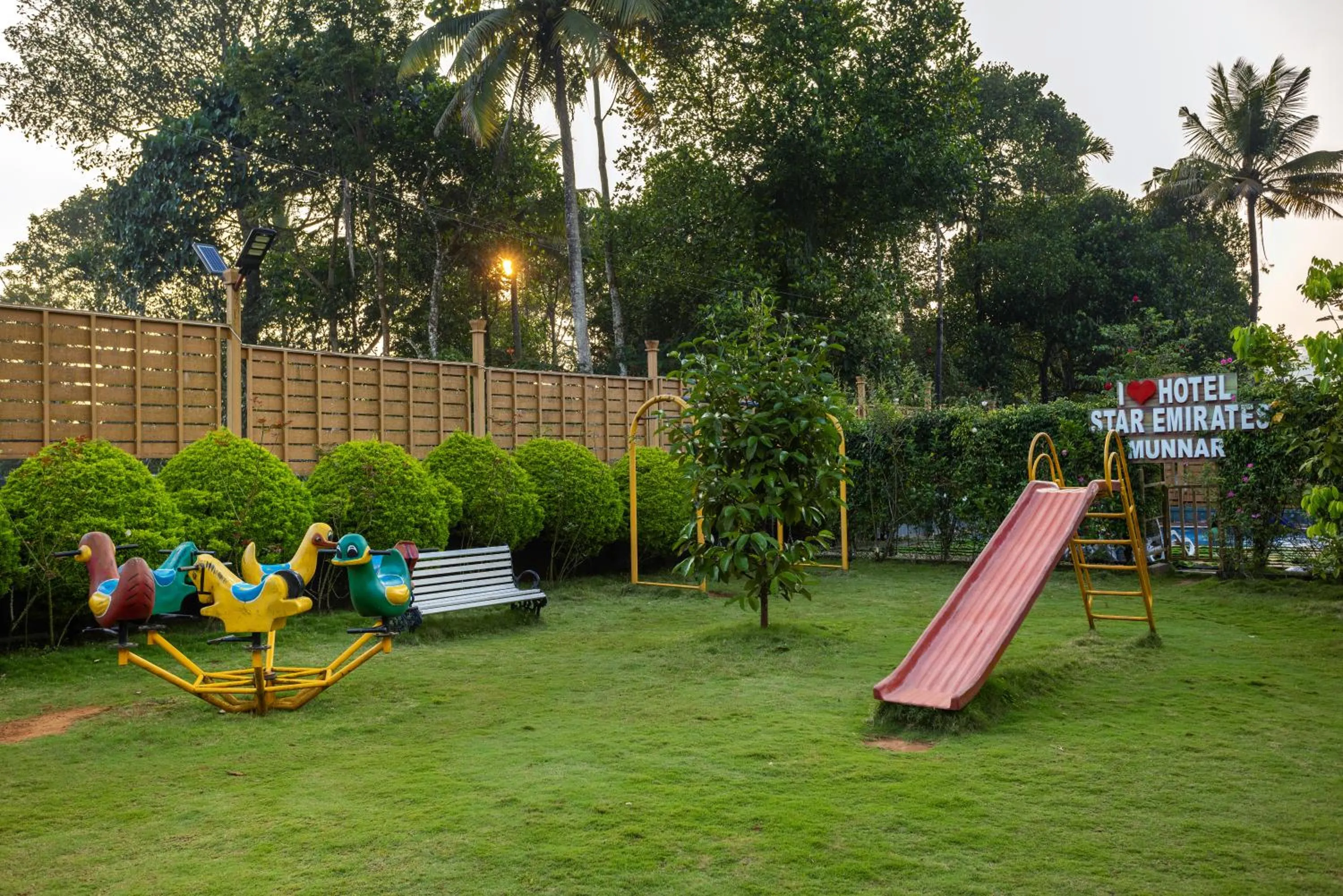 Children play ground in Star Emirates Luxury Resort and Spa, Munnar