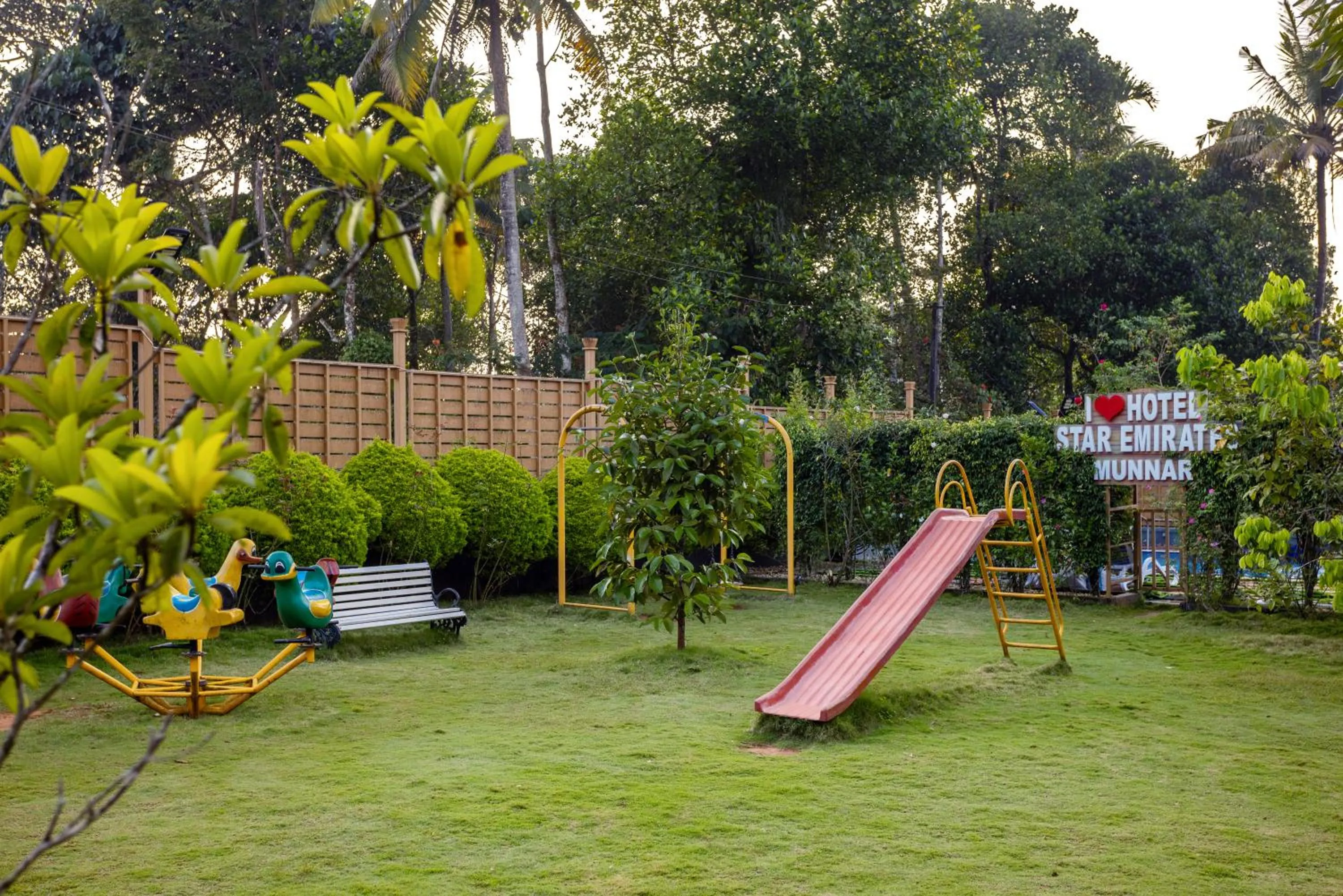 Children play ground in Star Emirates Luxury Resort and Spa, Munnar