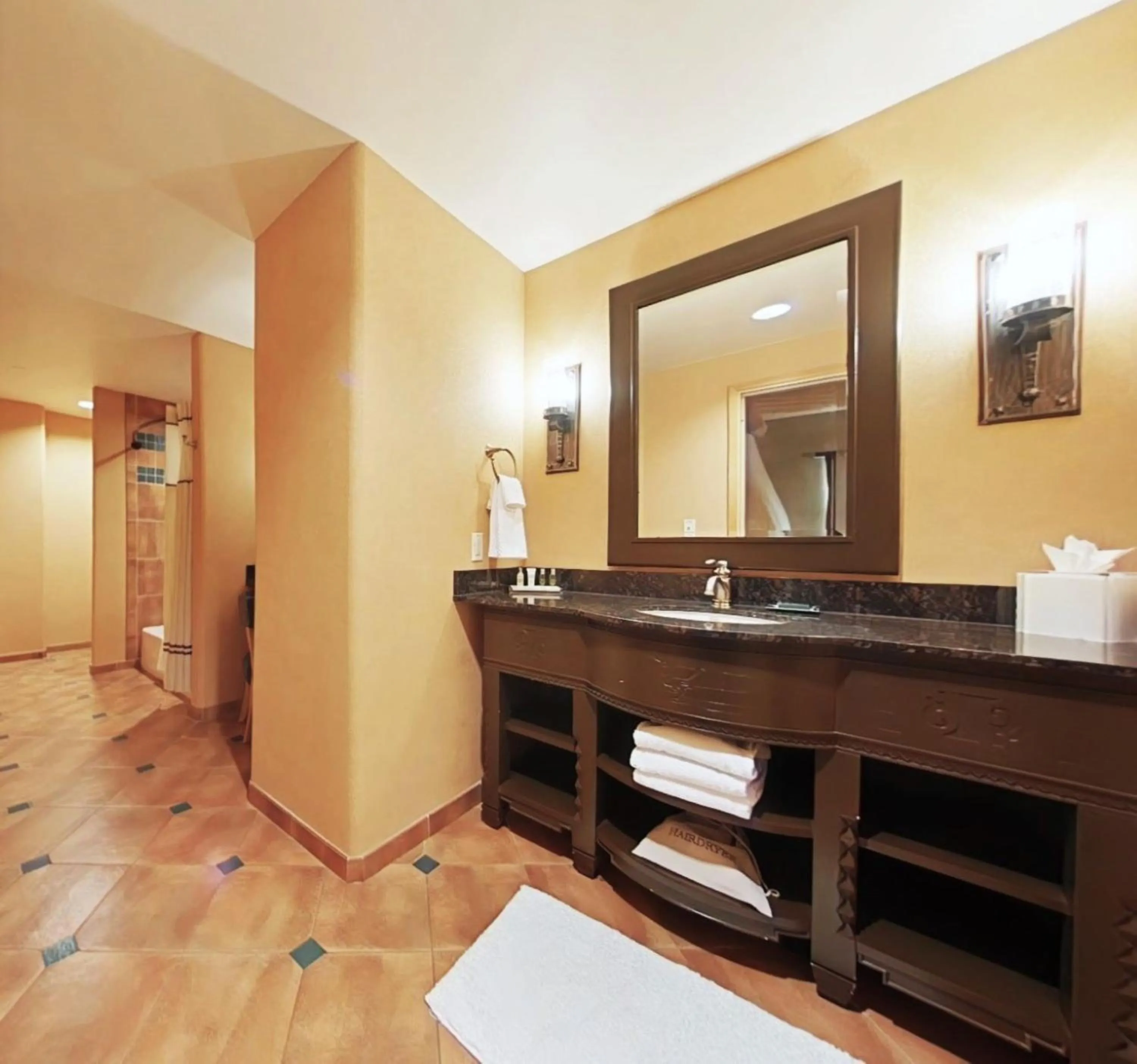 Bathroom in Hilton Santa Fe Buffalo Thunder