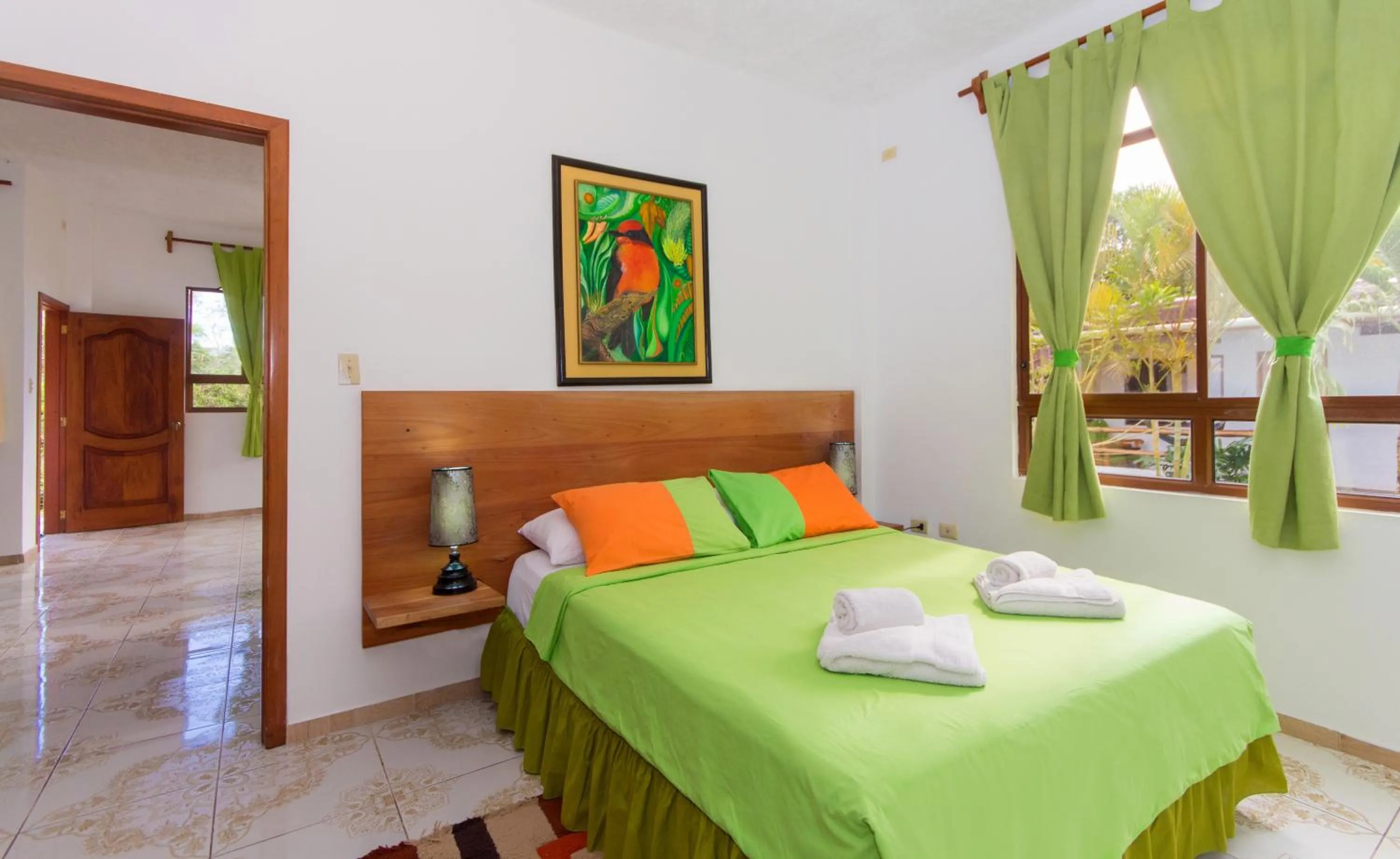 Bed in Hotel Twin Galápagos