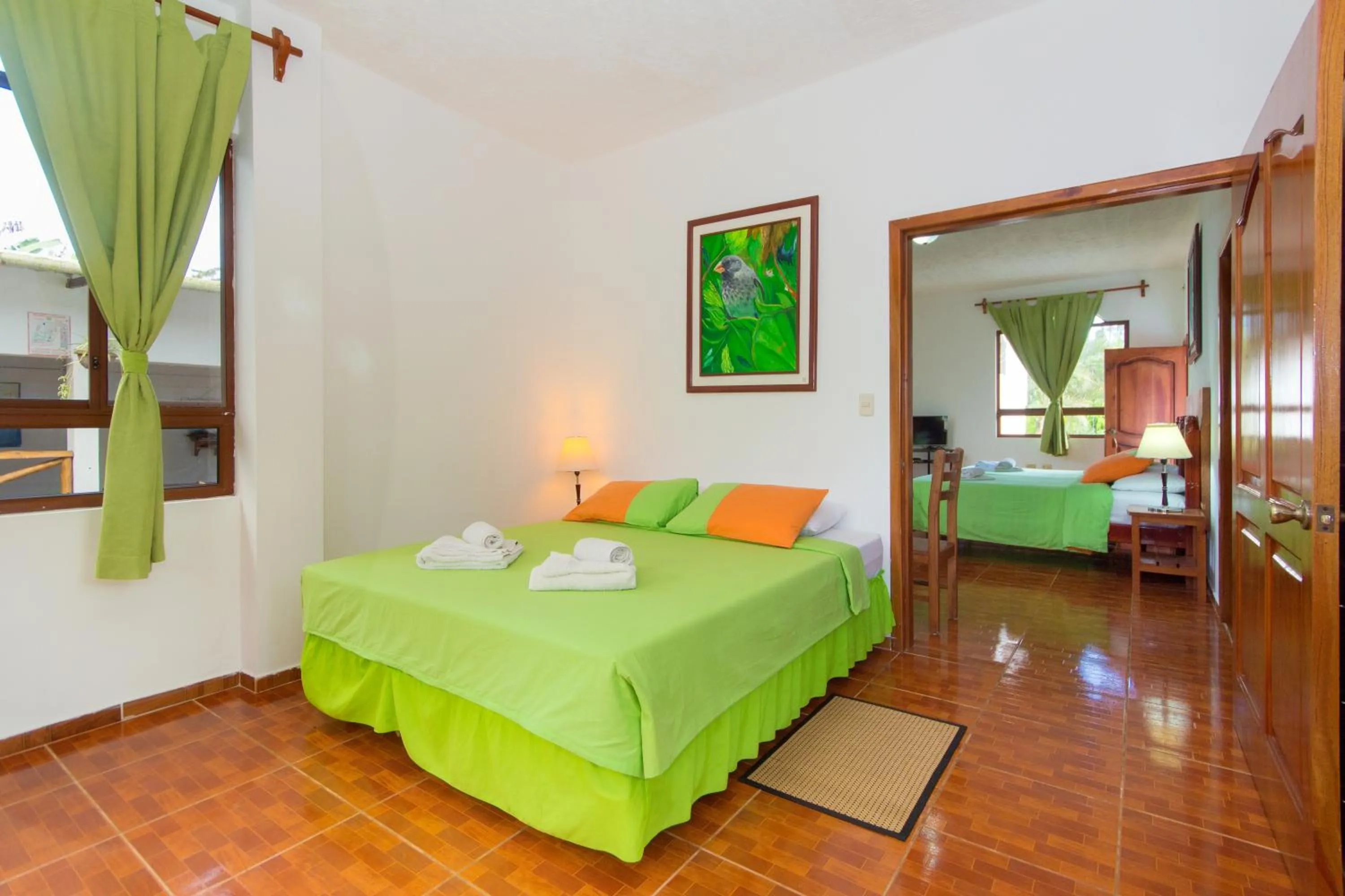 Bed in Hotel Twin Galápagos