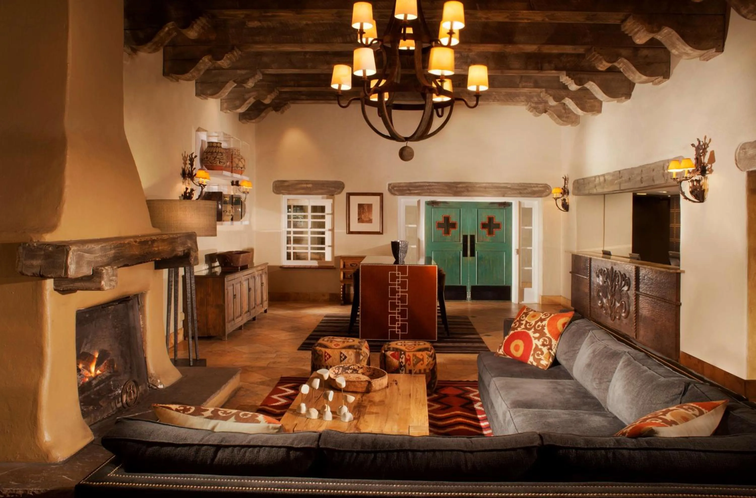 Lobby or reception in Hilton Santa Fe Historic Plaza