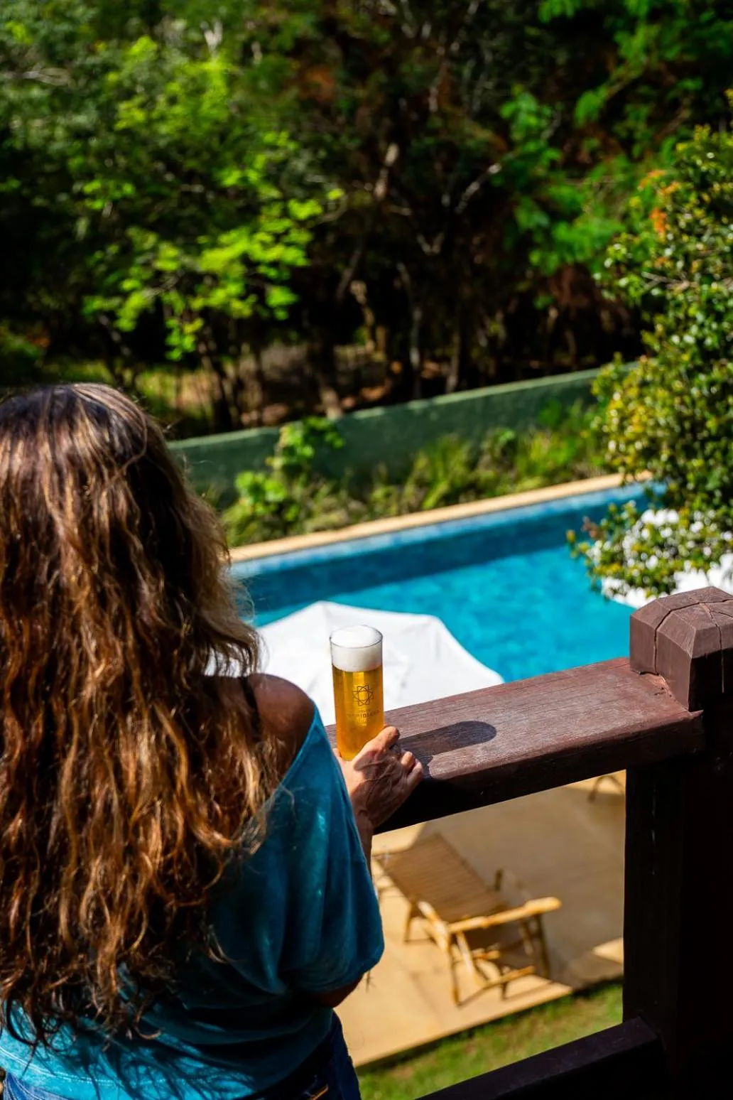 Pool view in Pousada Vila Pitanga