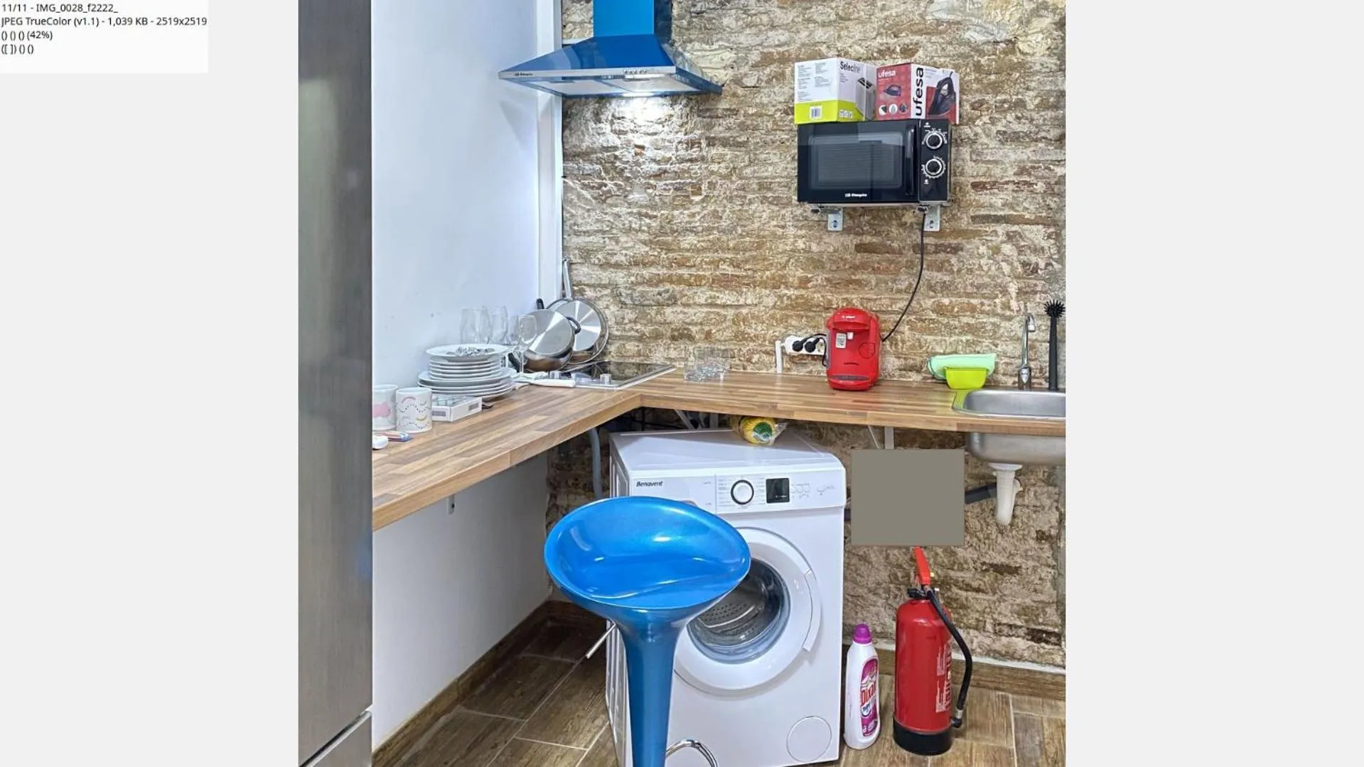 Kitchen or kitchenette in CAMP NOU & FiRA BUSINESS LOFTS