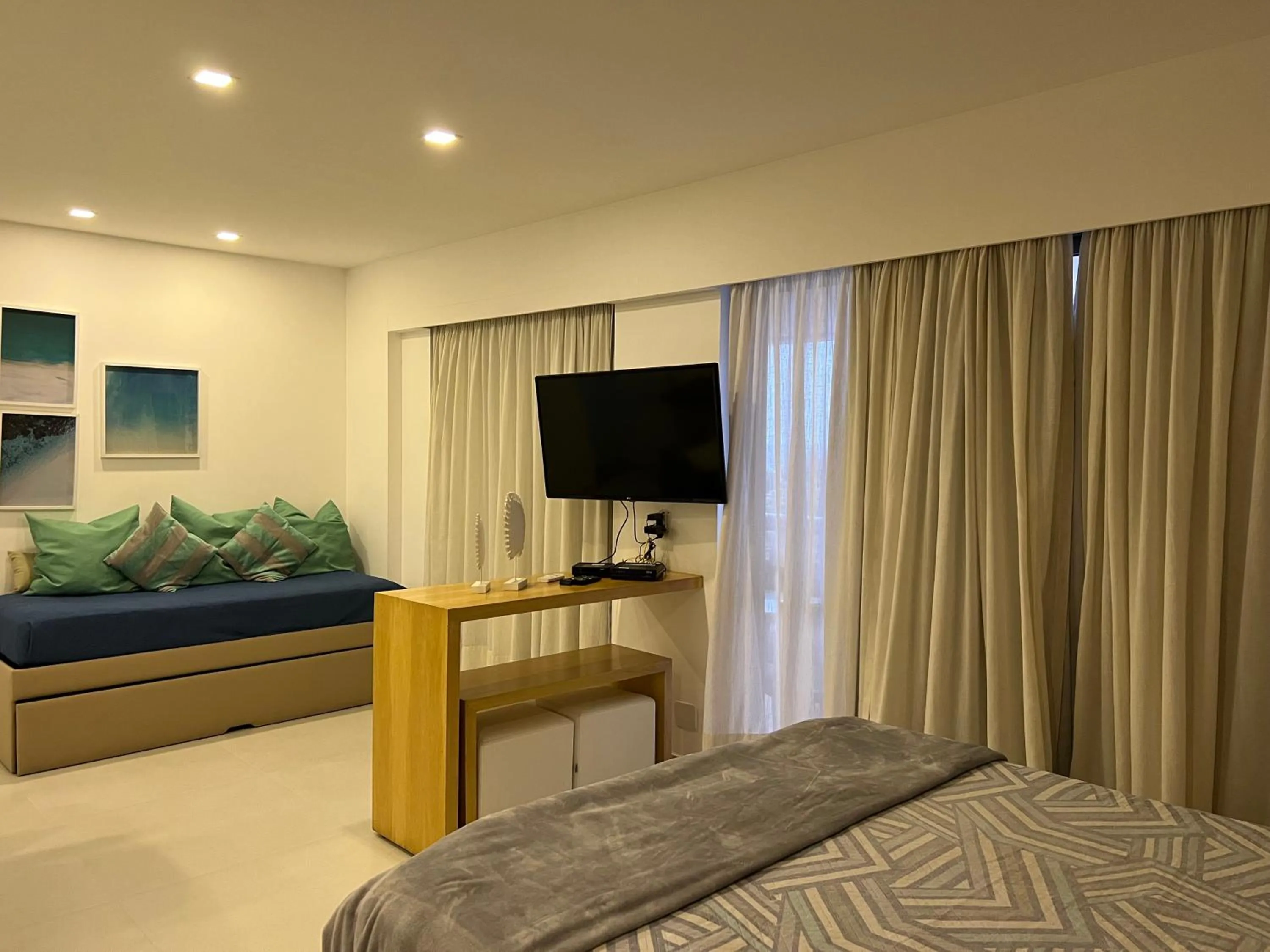 Bed in Flat na praia