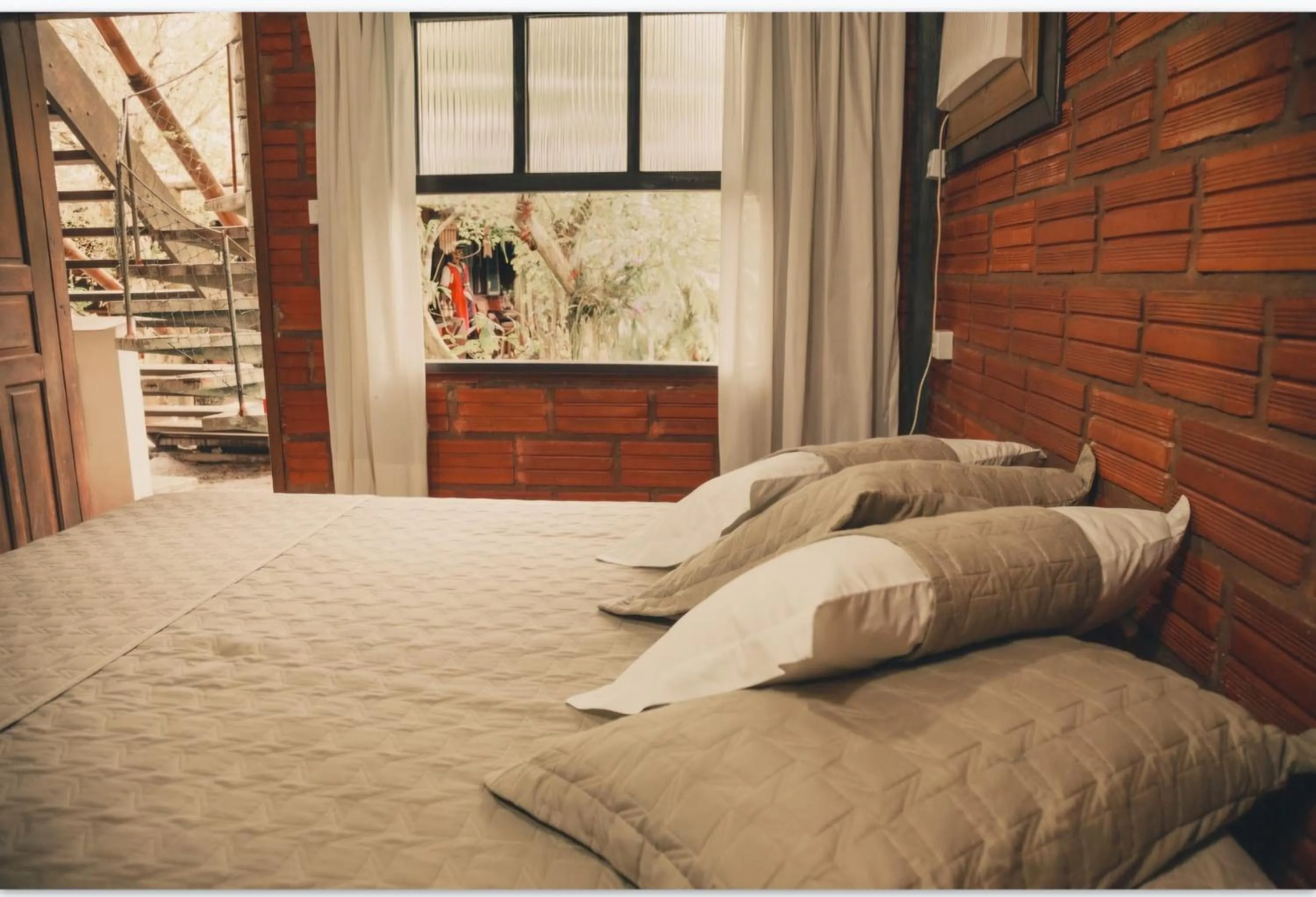 Bed in A Ilha Verde Hotel Pousada na Praia