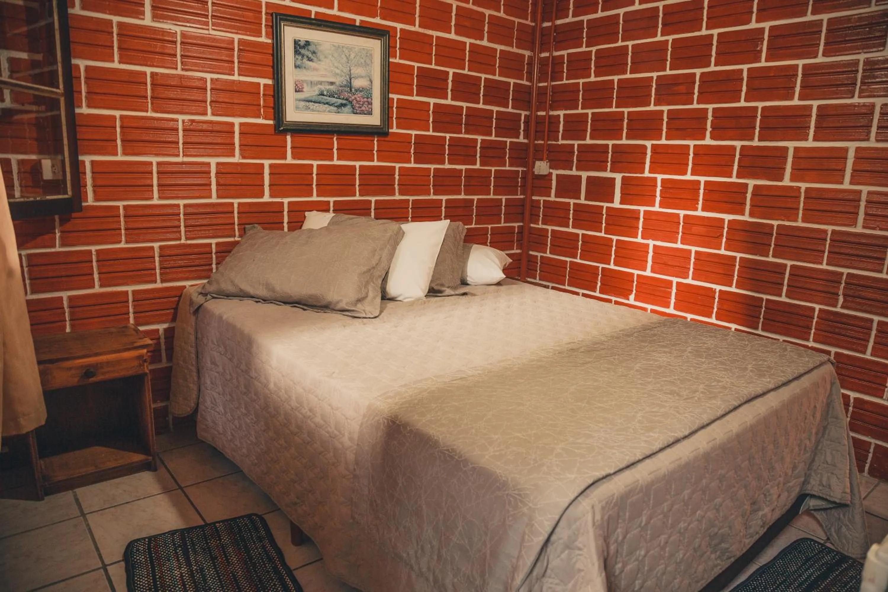 Bed in A Ilha Verde Hotel Pousada na Praia