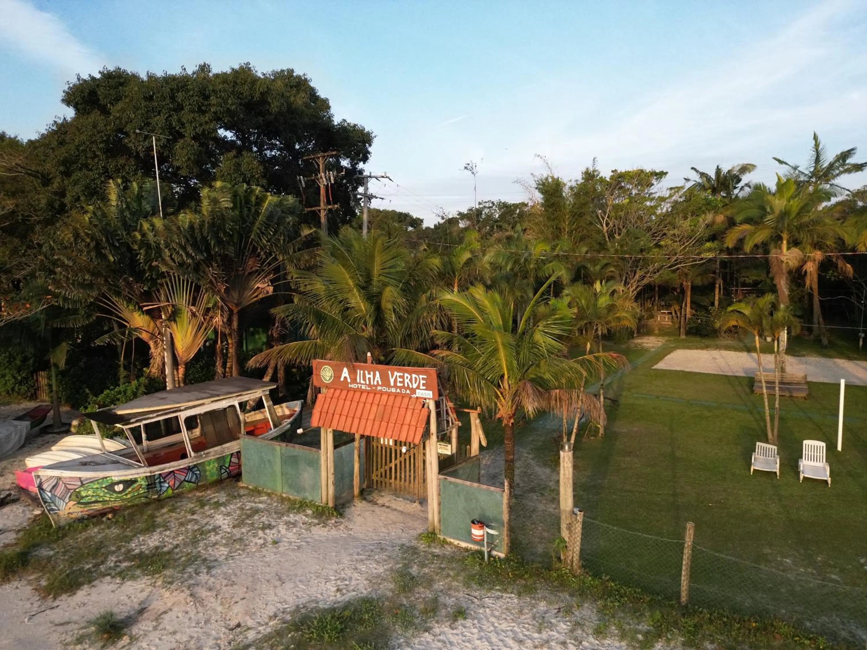 Garden in A Ilha Verde Hotel Pousada na Praia