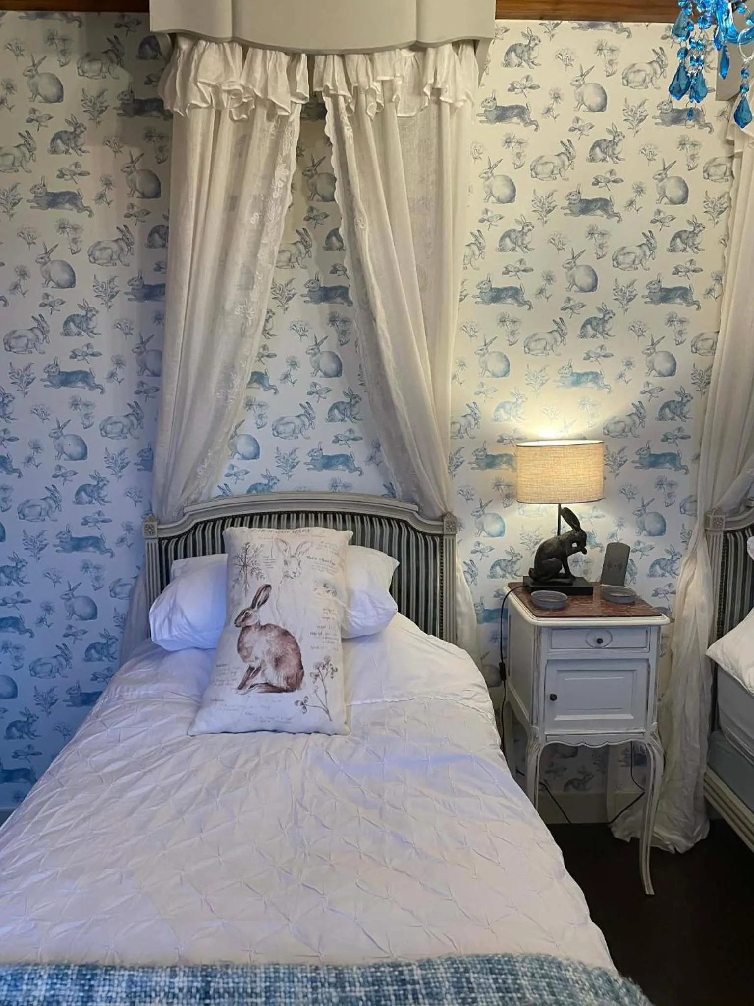 Bed in The Old Farm of Amfreville Chambre d' Hotes & Table d' Hotes