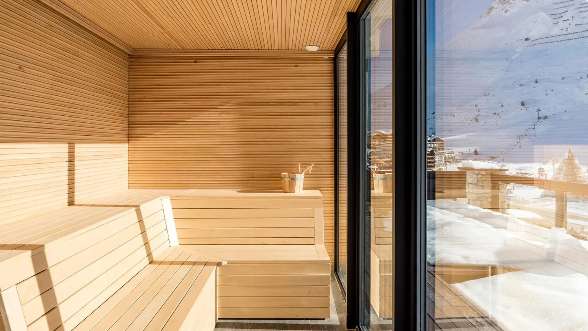 Sauna in Langley Hôtel Tignes 2100