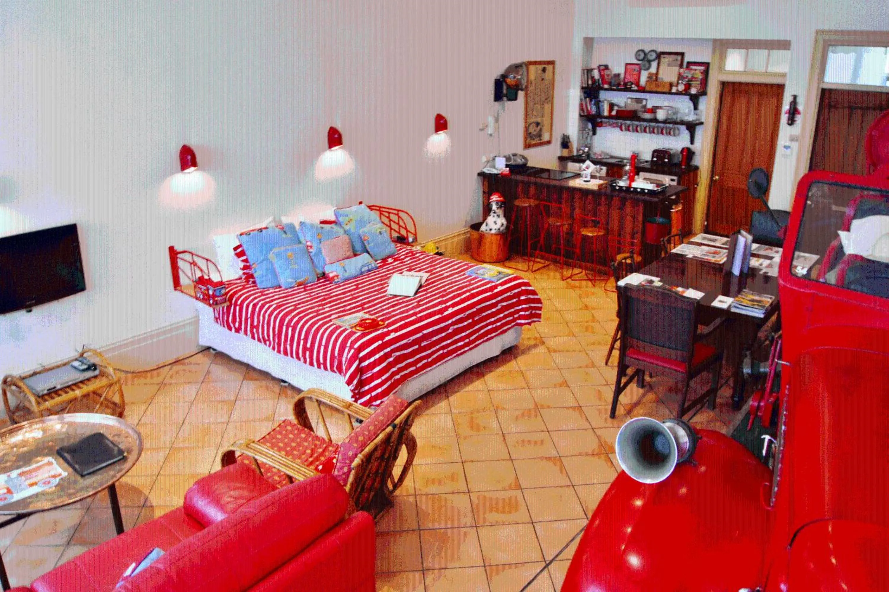 Bed in Fire Station Inn