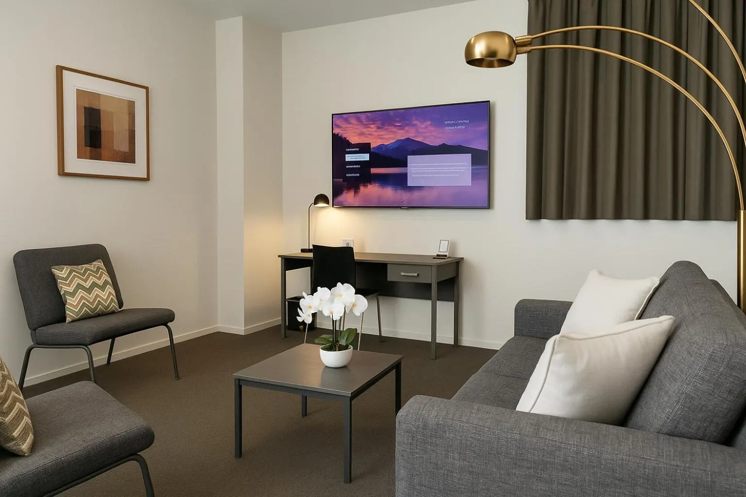 TV and multimedia in Quest New Plymouth CBD Apartment Hotel