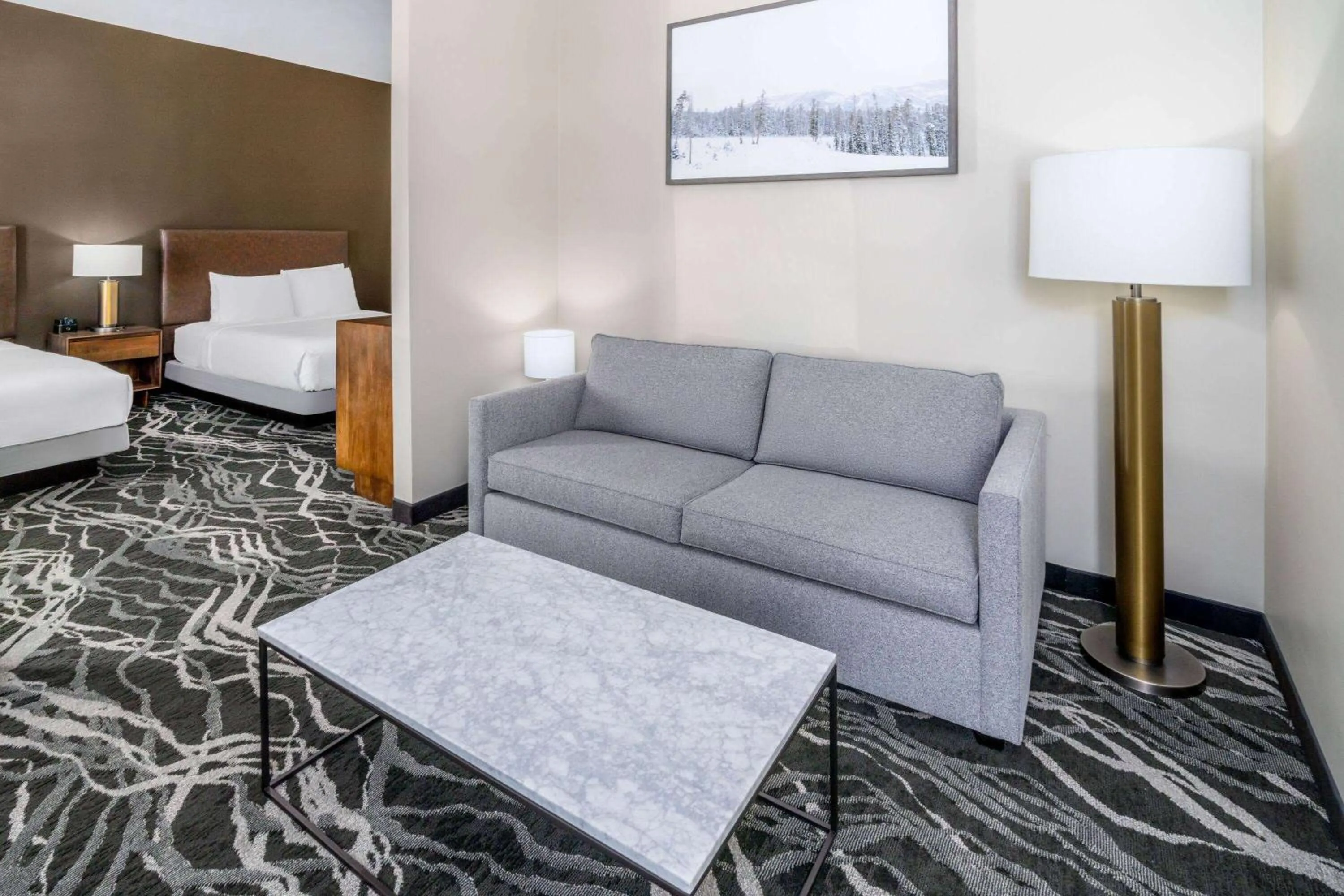 Photo of the whole room, Bed in La Quinta Inn by Wyndham Steamboat Springs