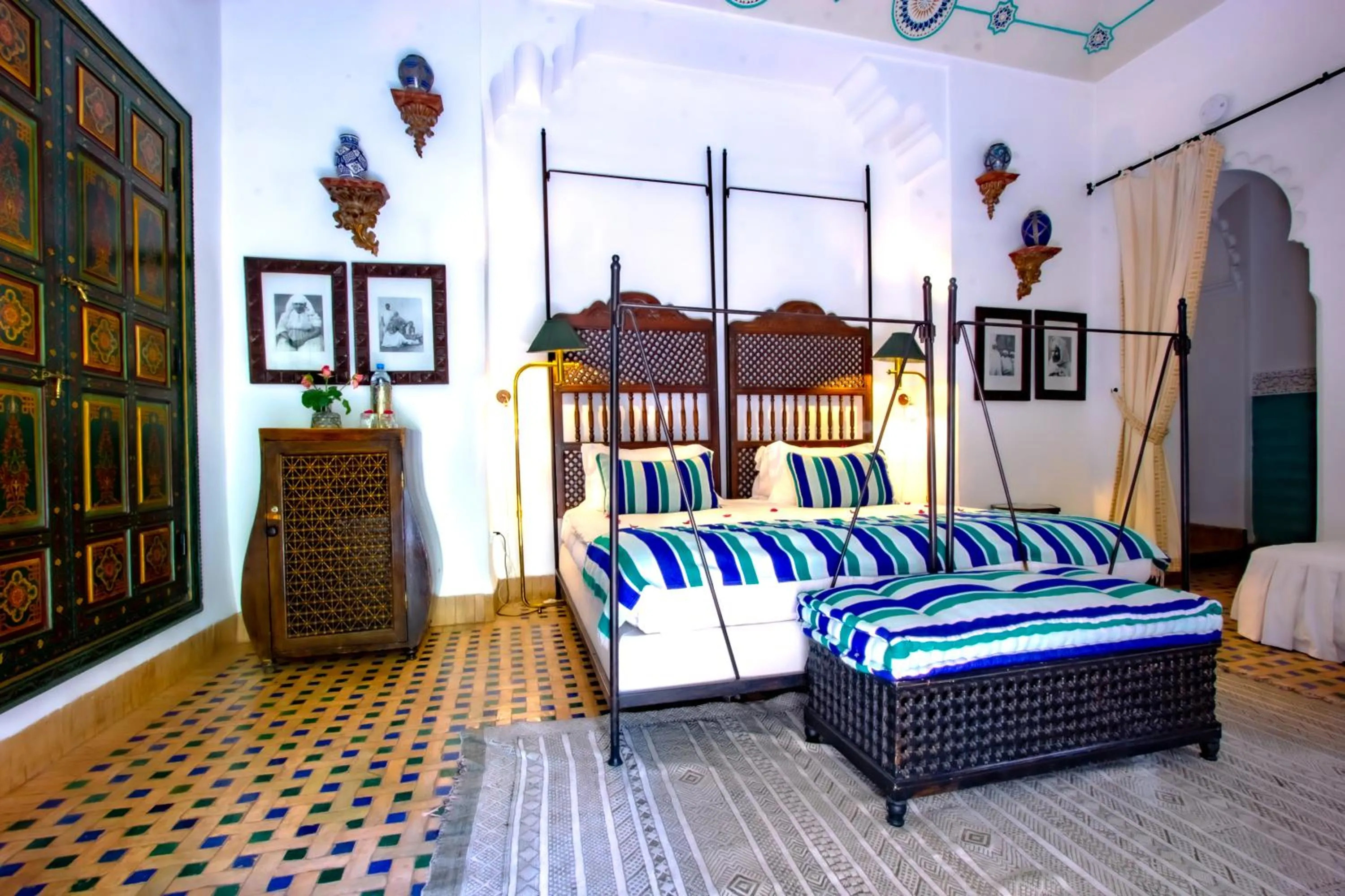 Bedroom, Bed in Riad Kaiss By Anika