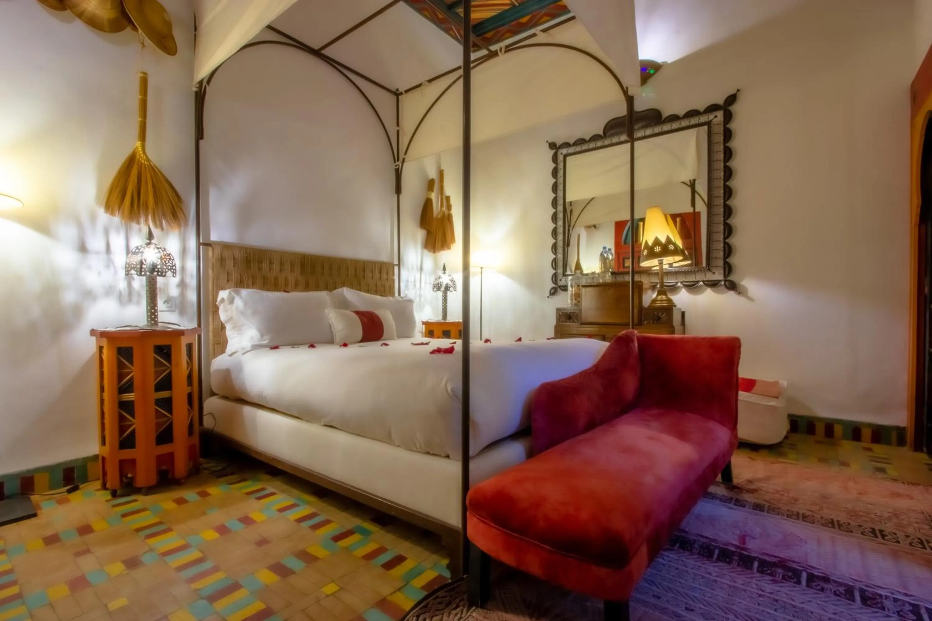 Bedroom, Bed in Riad Kaiss By Anika
