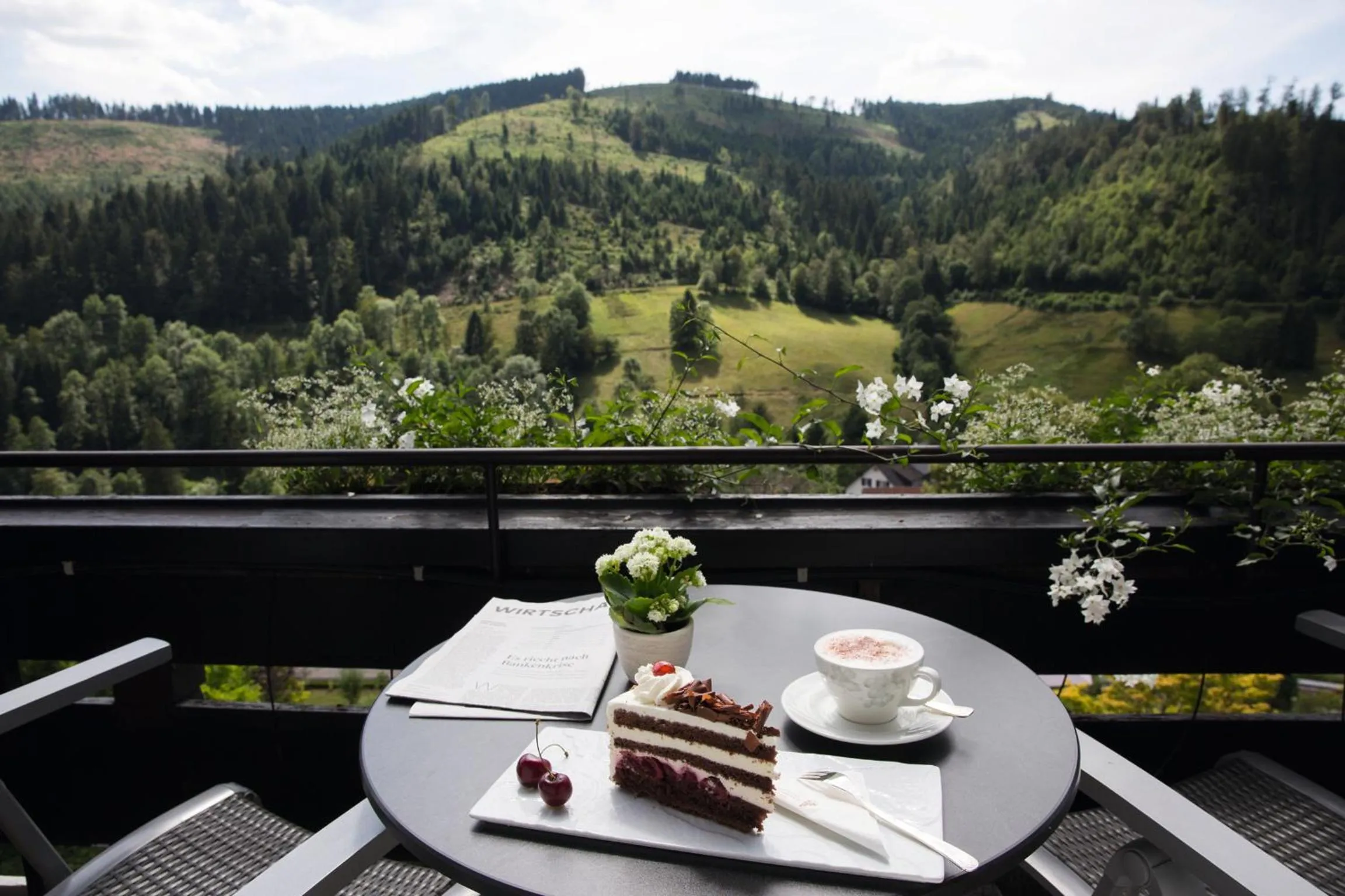 Balcony/Terrace in Hotel Traube Tonbach